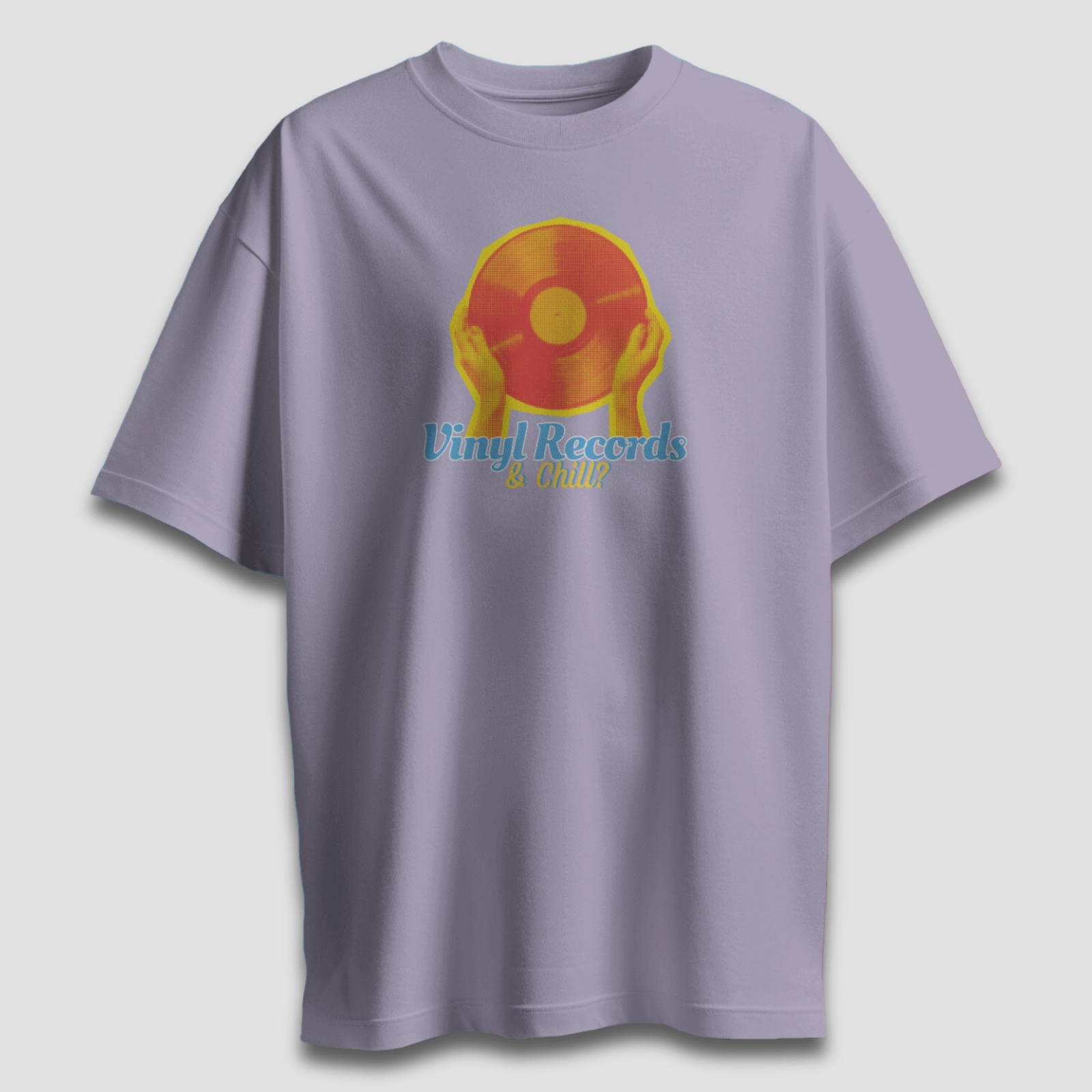 Vinyl and Chill - Chapter26 premium oversized graphic t-shirt detail