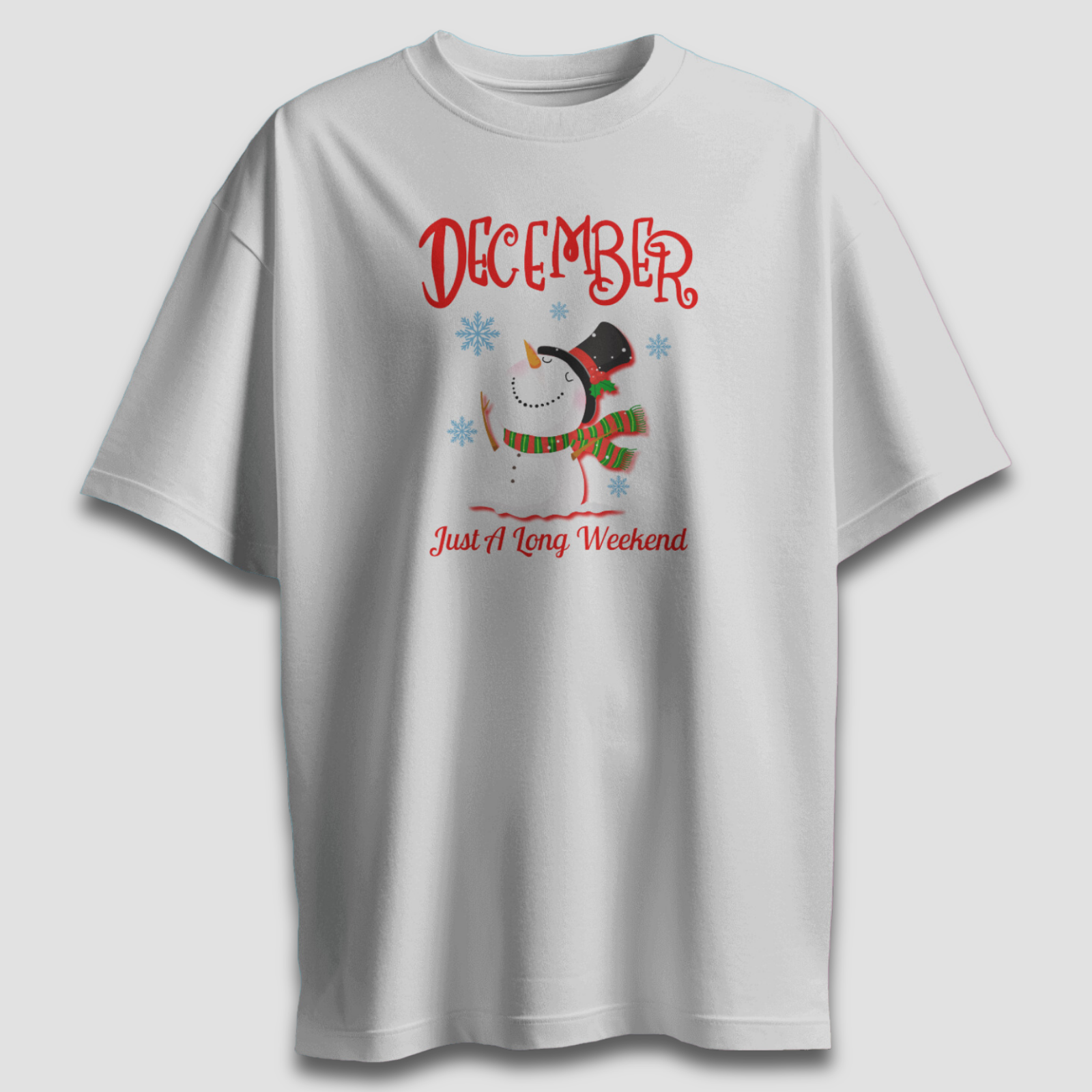 December A Long Weekend - Chapter26 premium oversized graphic t-shirt detail