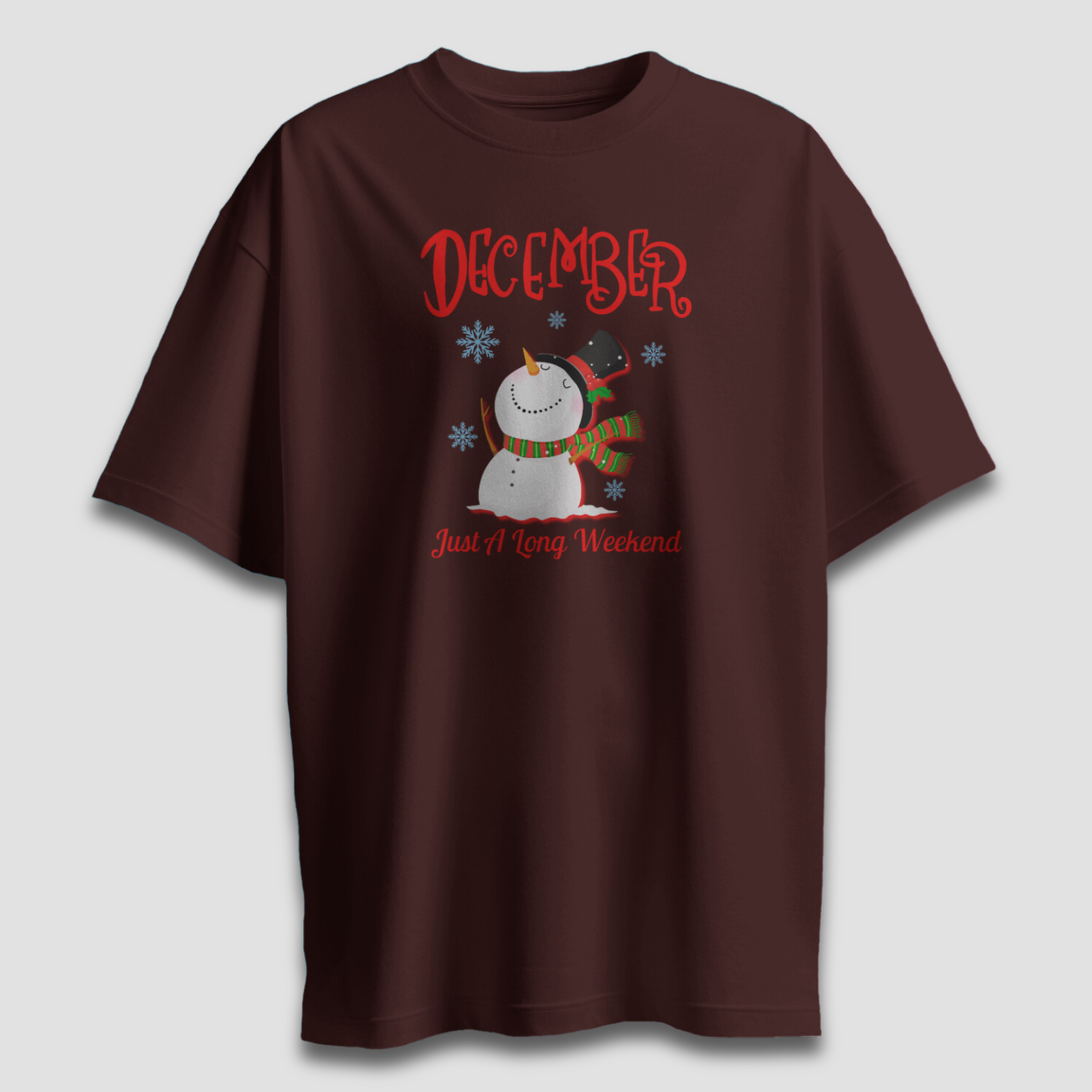 December A Long Weekend - Chapter26 premium oversized graphic t-shirt detail