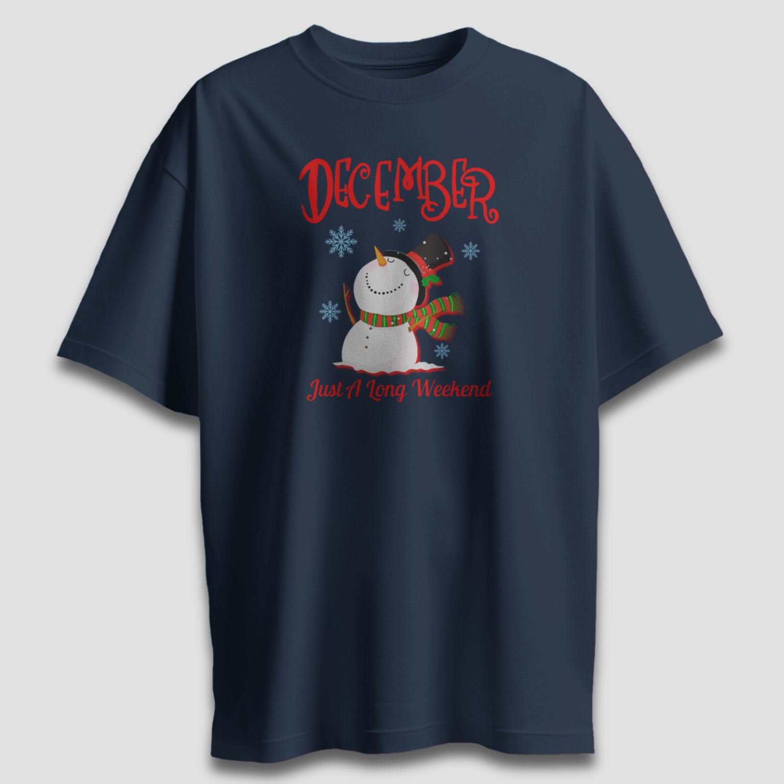 December A Long Weekend - Chapter26 premium oversized graphic t-shirt detail