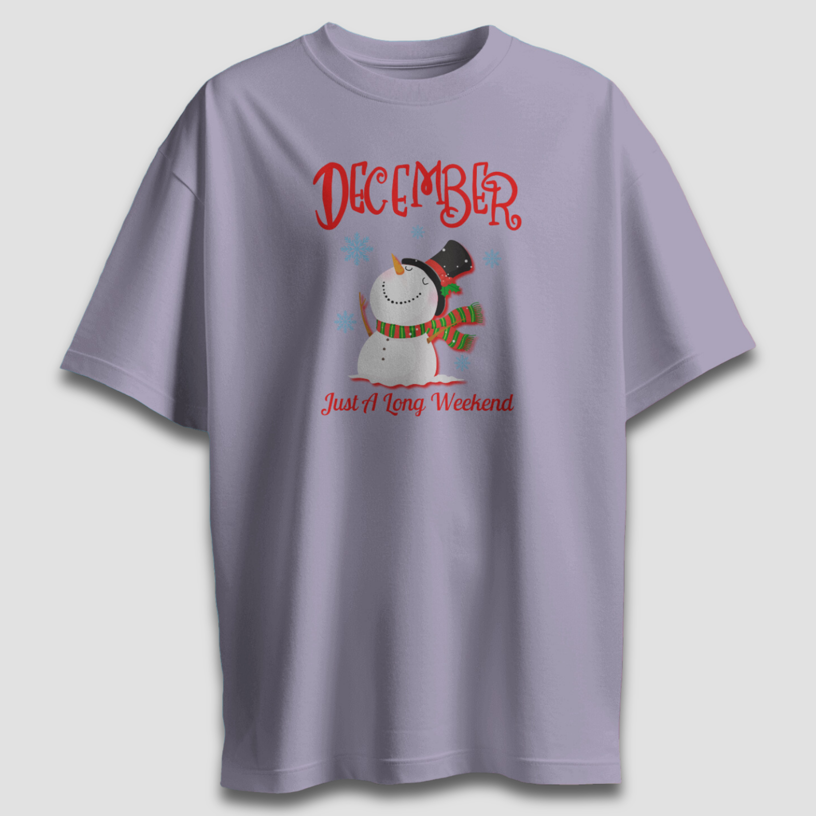 December A Long Weekend - Chapter26 premium oversized graphic t-shirt detail