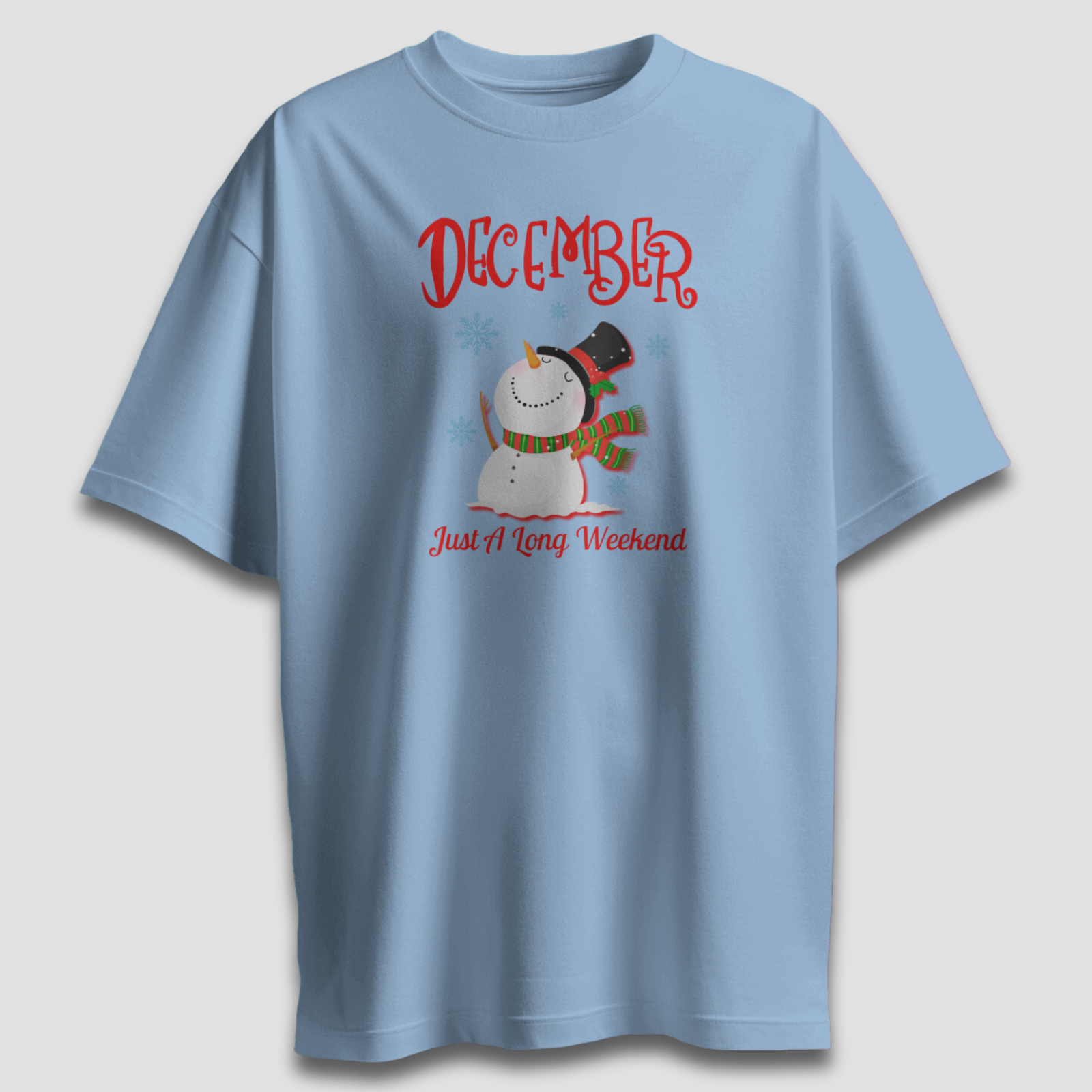 December A Long Weekend - Chapter26 premium oversized graphic t-shirt detail