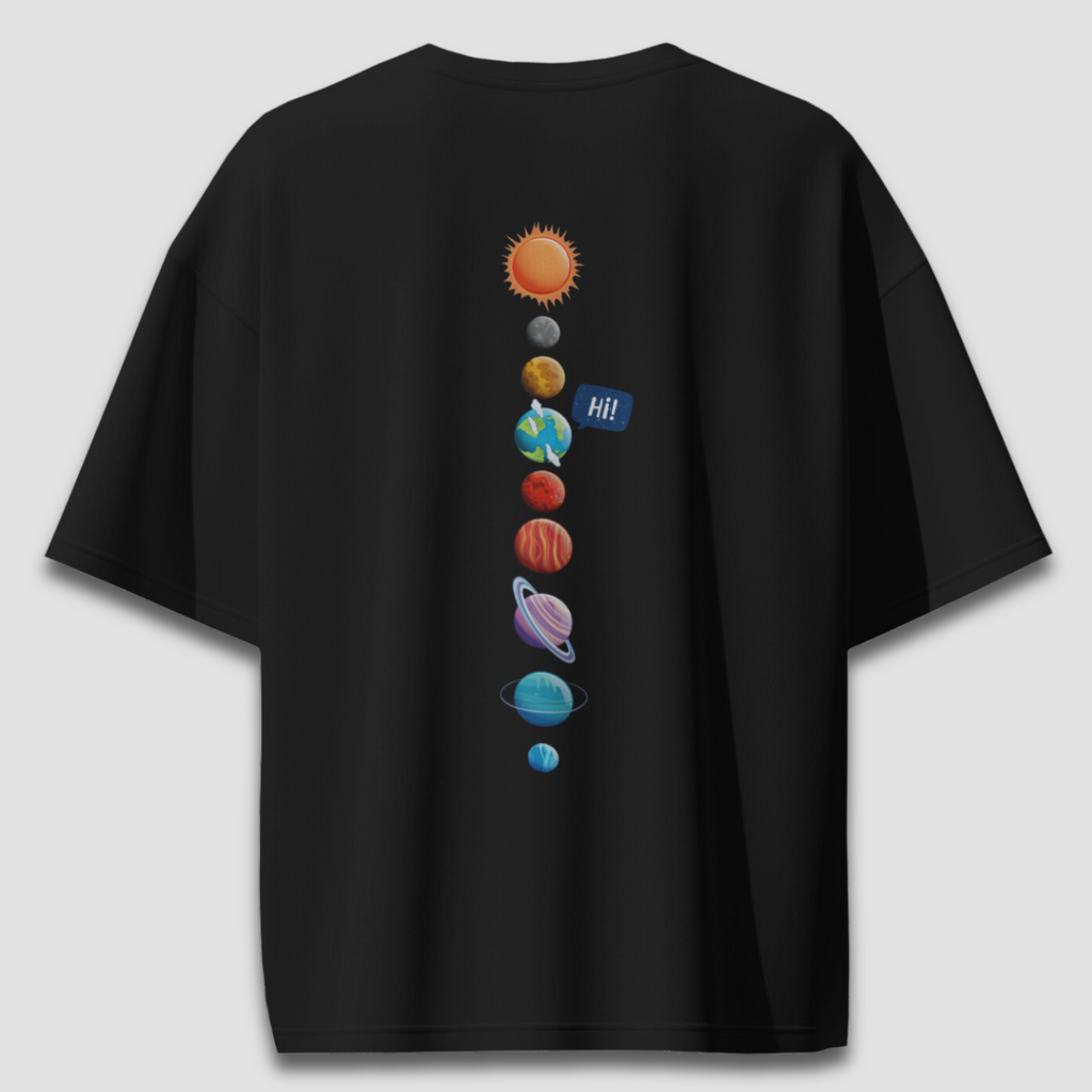 Universal Welcome - Black - Chapter26 premium oversized graphic t-shirt
