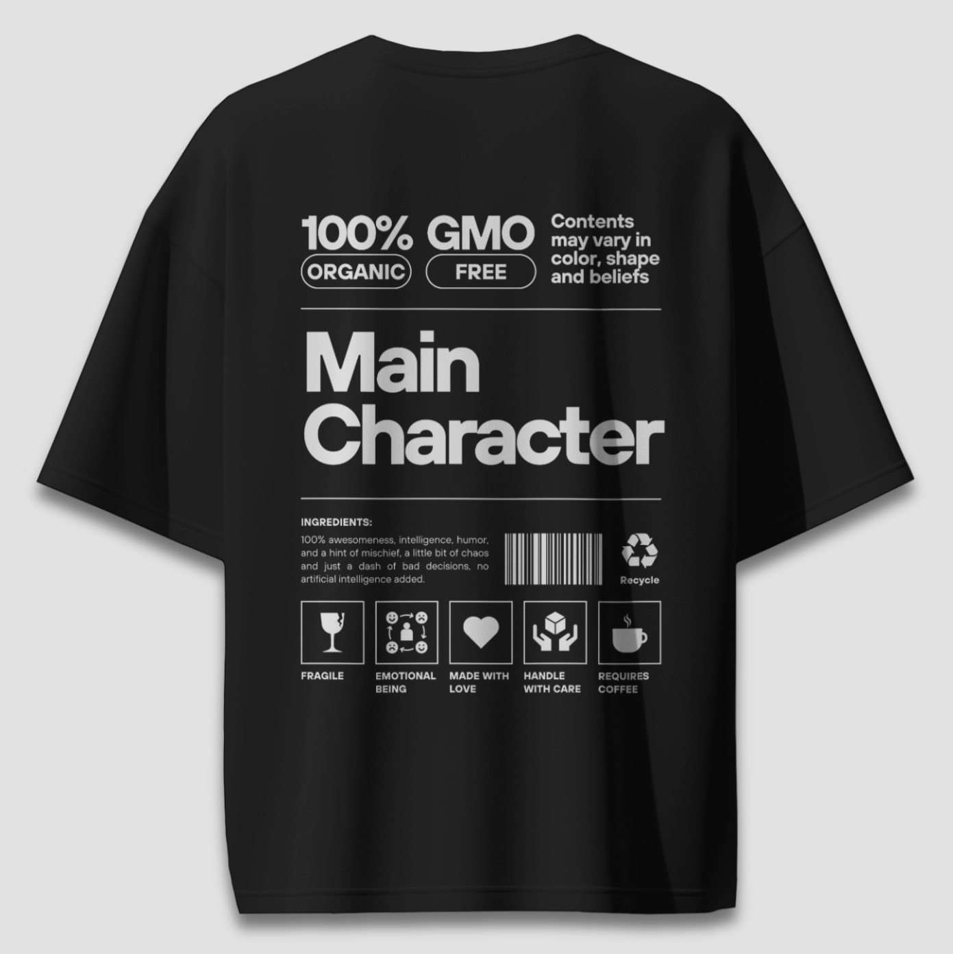 Main Character - Chapter26 premium oversized graphic t-shirt back print