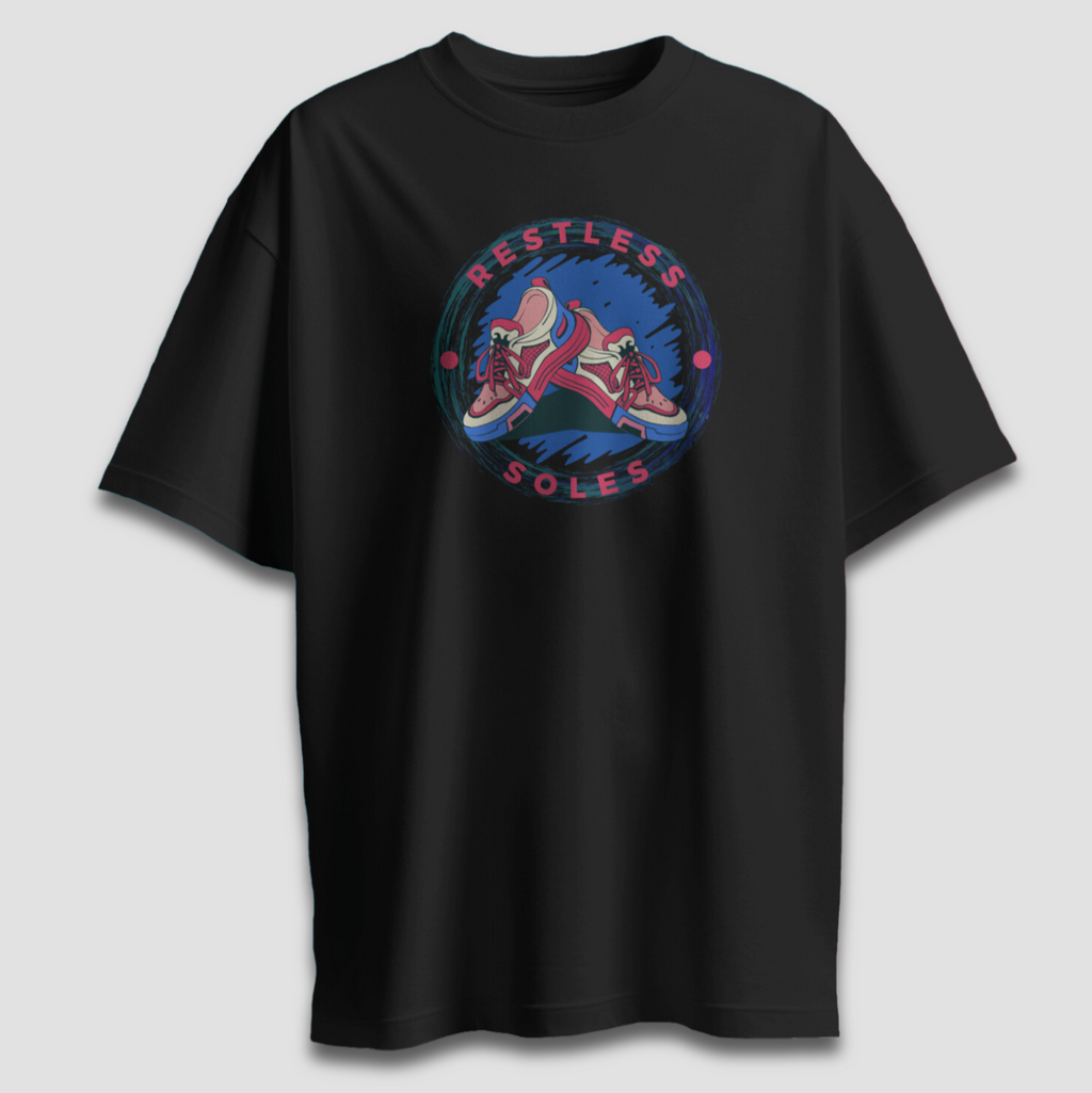 Restless Soles - Chapter26 premium oversized graphic t-shirt detail