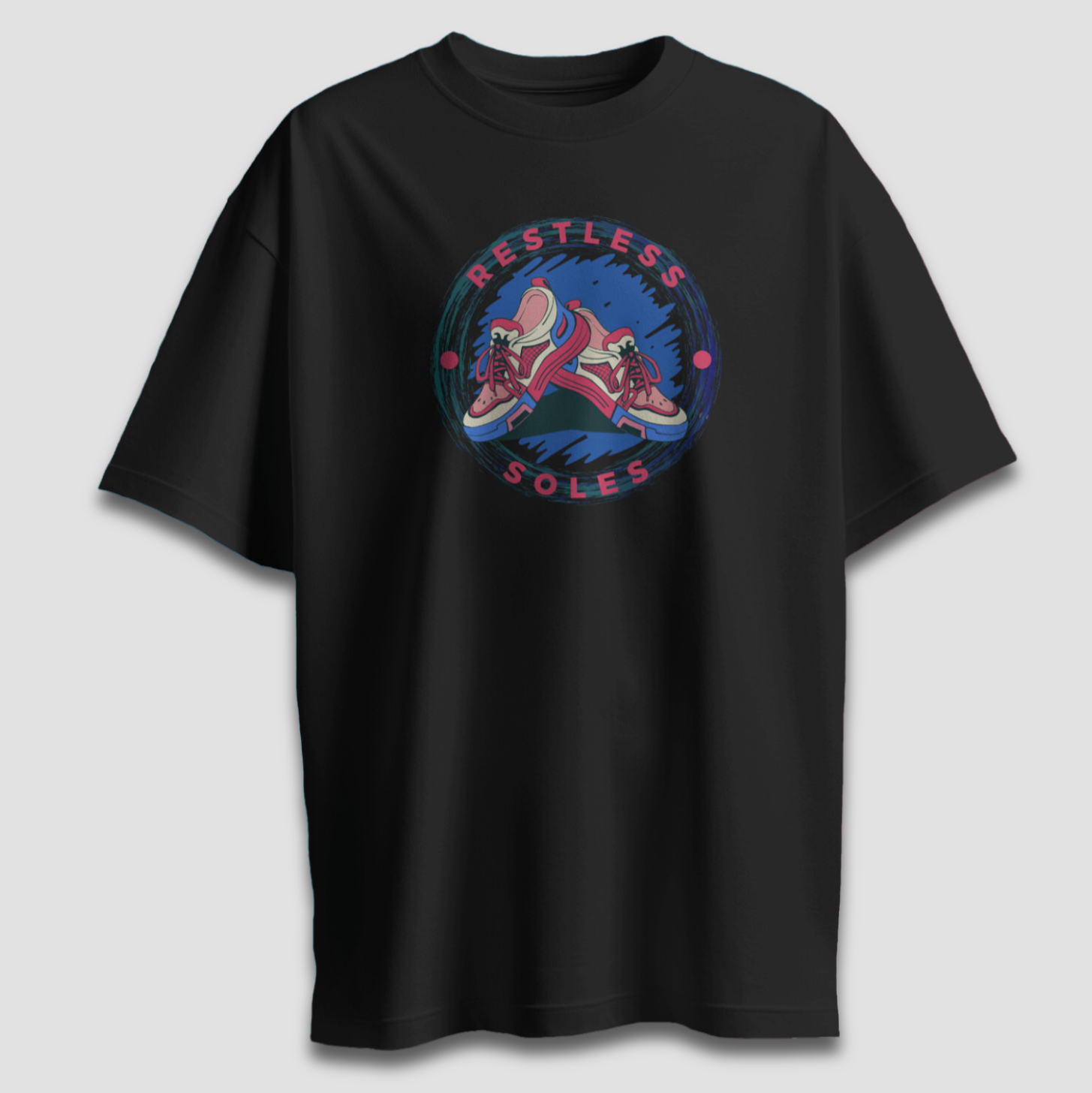 Restless Soles - Chapter26 premium oversized graphic t-shirt detail