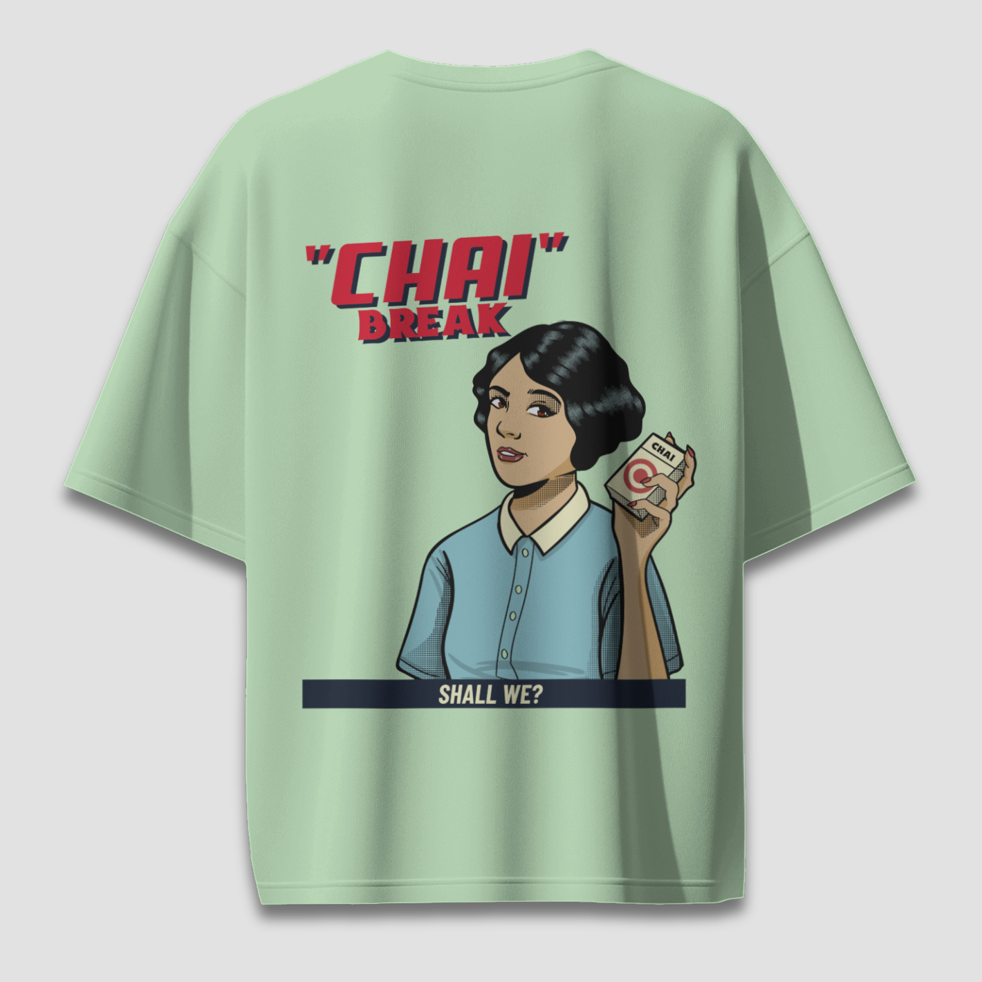 Chai Break - Chapter26 premium oversized graphic t-shirt detail