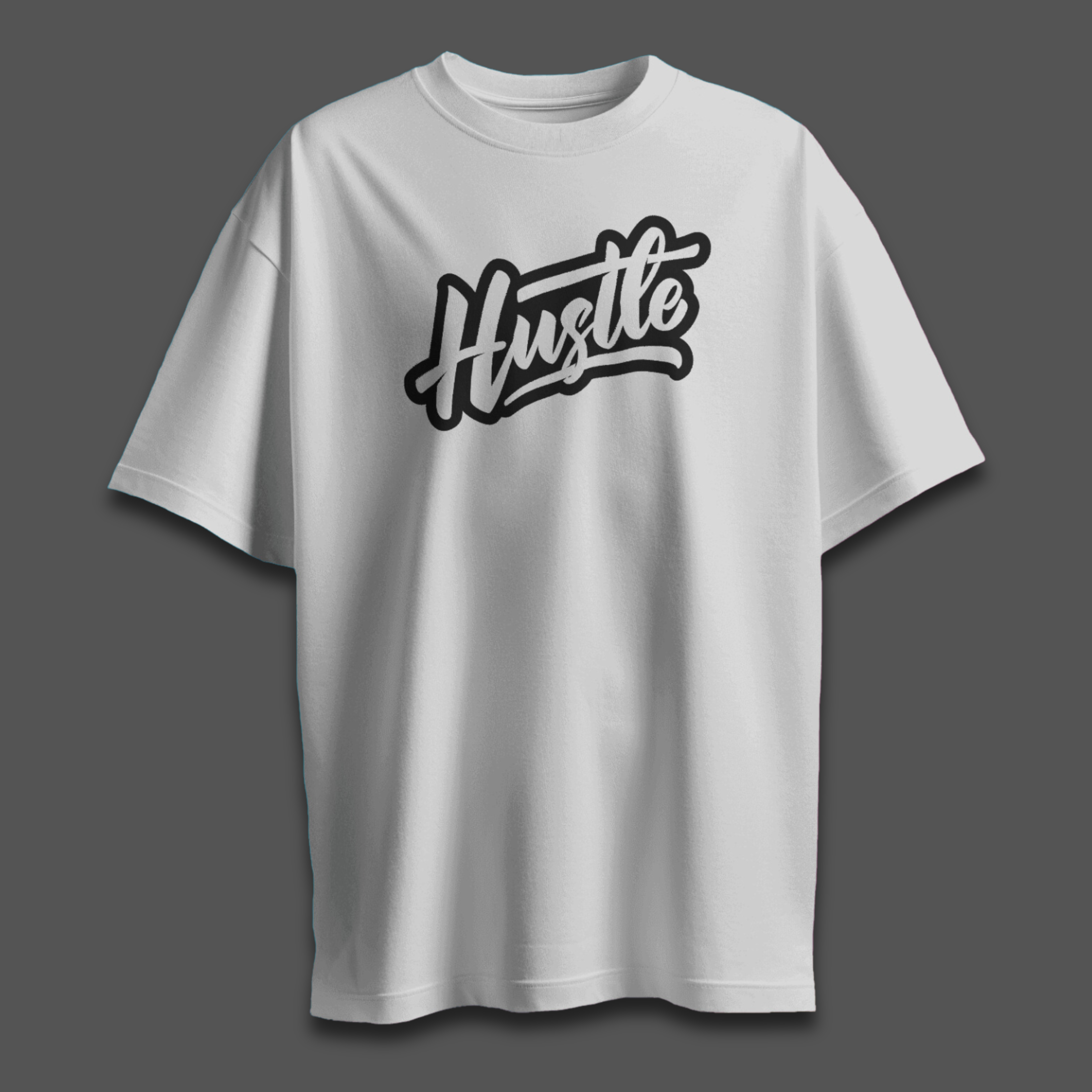 Hustle Light - Chapter26 premium oversized graphic t-shirt detail