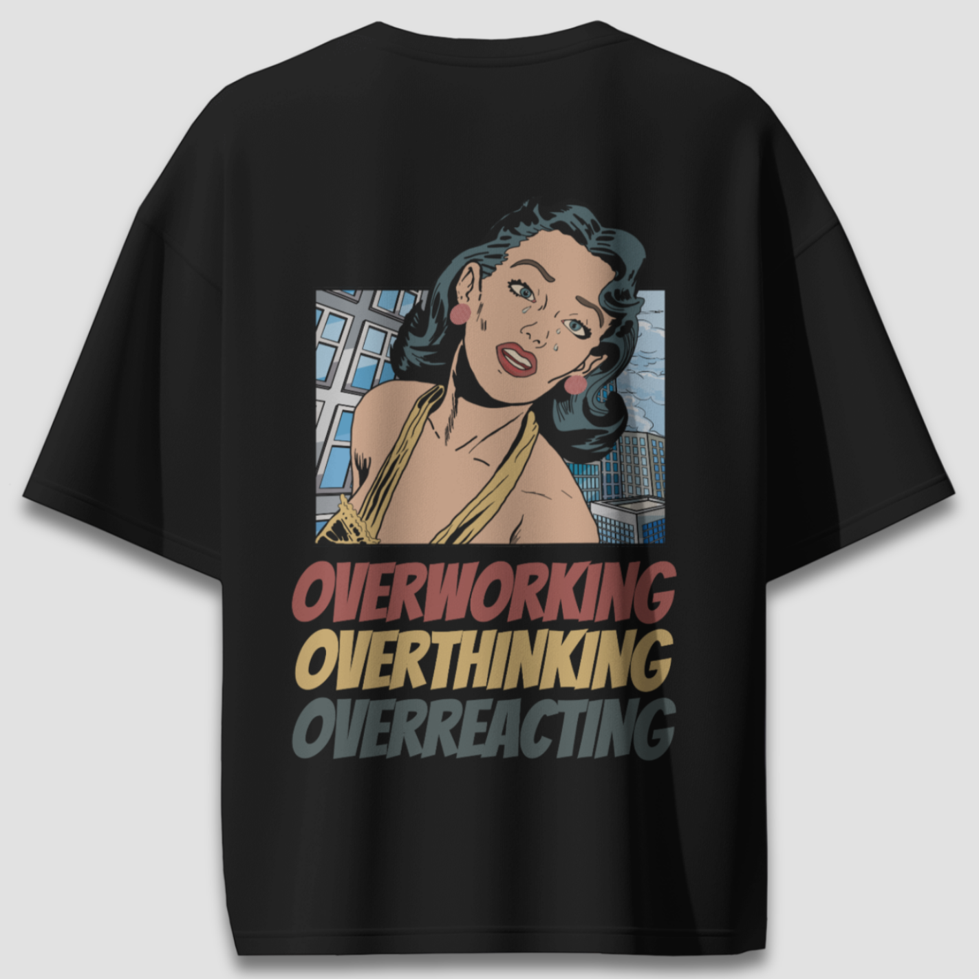 Overworking - Chapter26 premium oversized graphic t-shirt detail