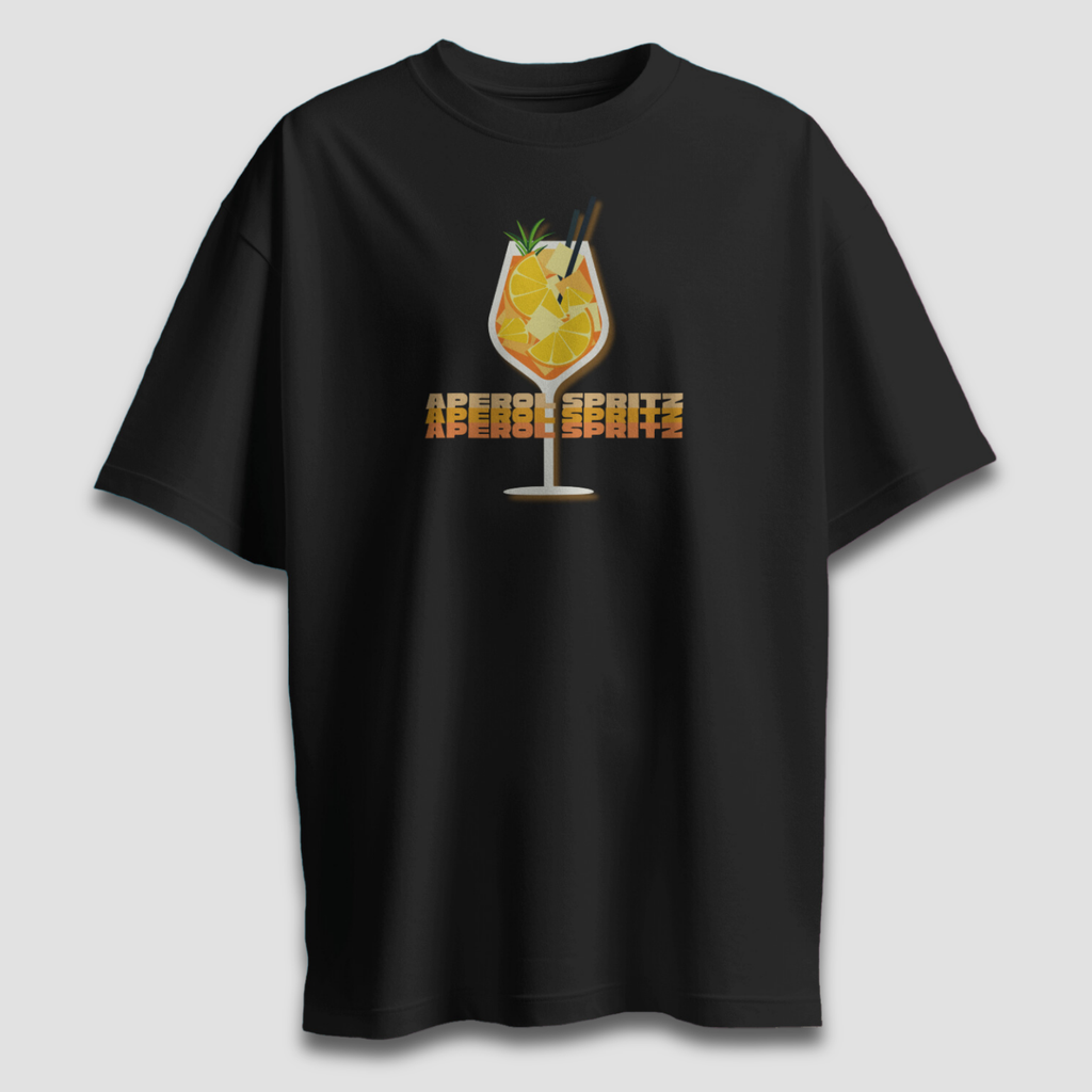 Aperol Spritz - Chapter26 premium oversized graphic t-shirt detail