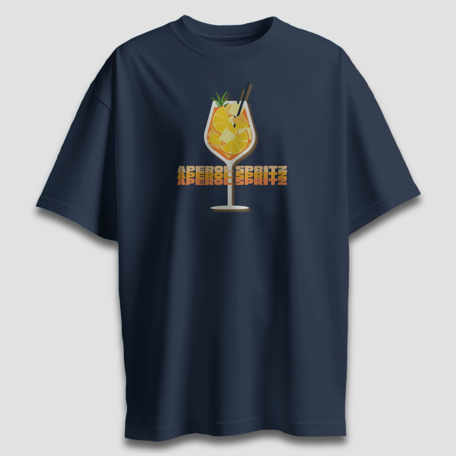 Aperol Spritz - Chapter26 premium oversized graphic t-shirt detail