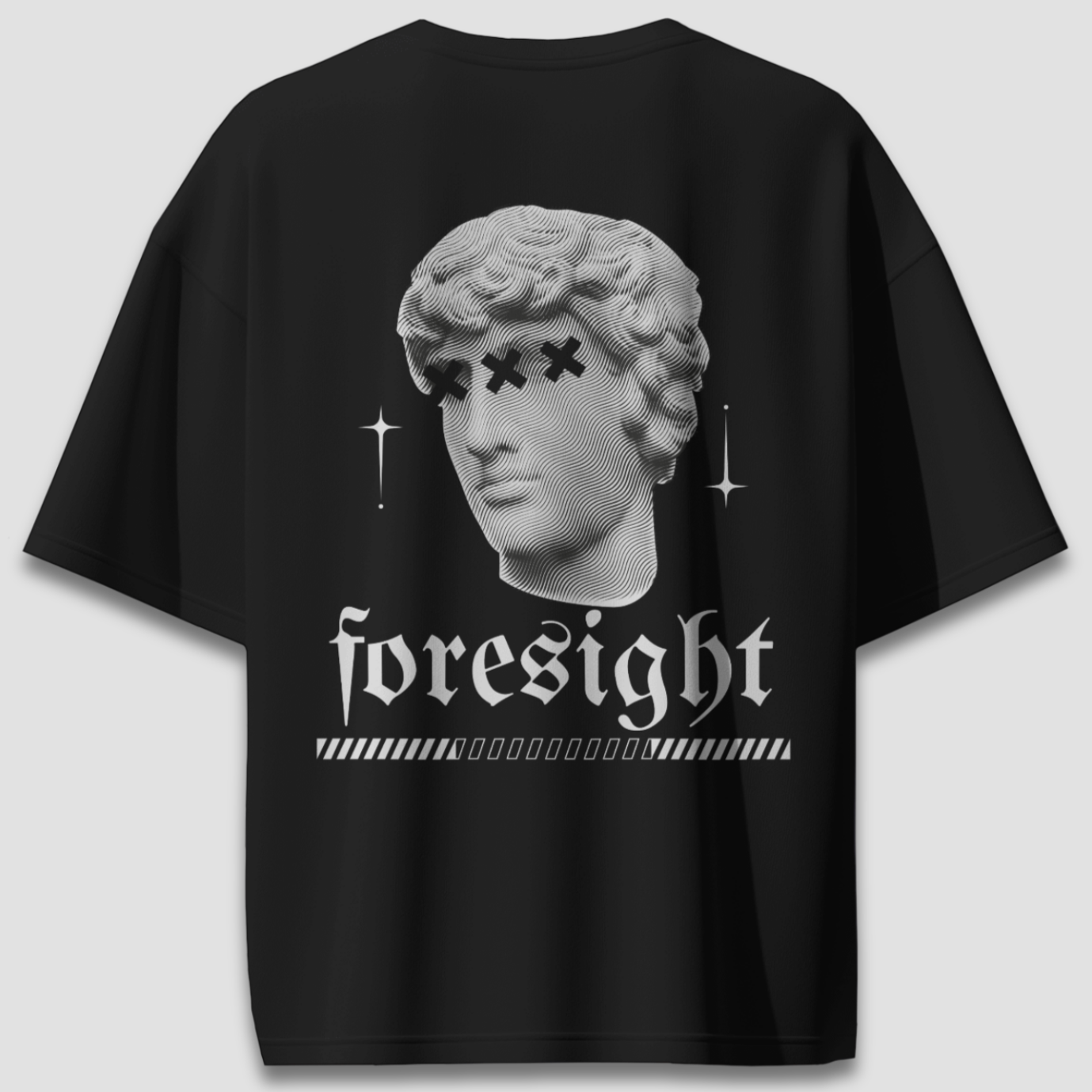 Foresight - Chapter26 premium oversized graphic t-shirt detail