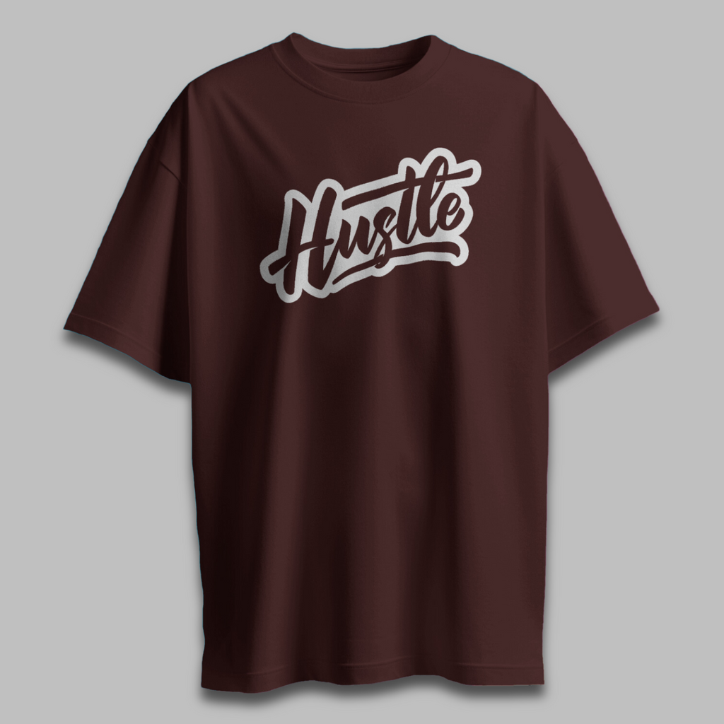 Hustle Dark - Chapter26 premium oversized graphic t-shirt detail