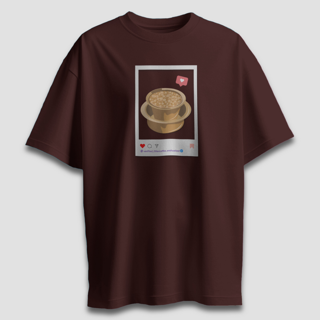 Filter Coffee Enthusiast - Chapter26 premium oversized graphic t-shirt detail