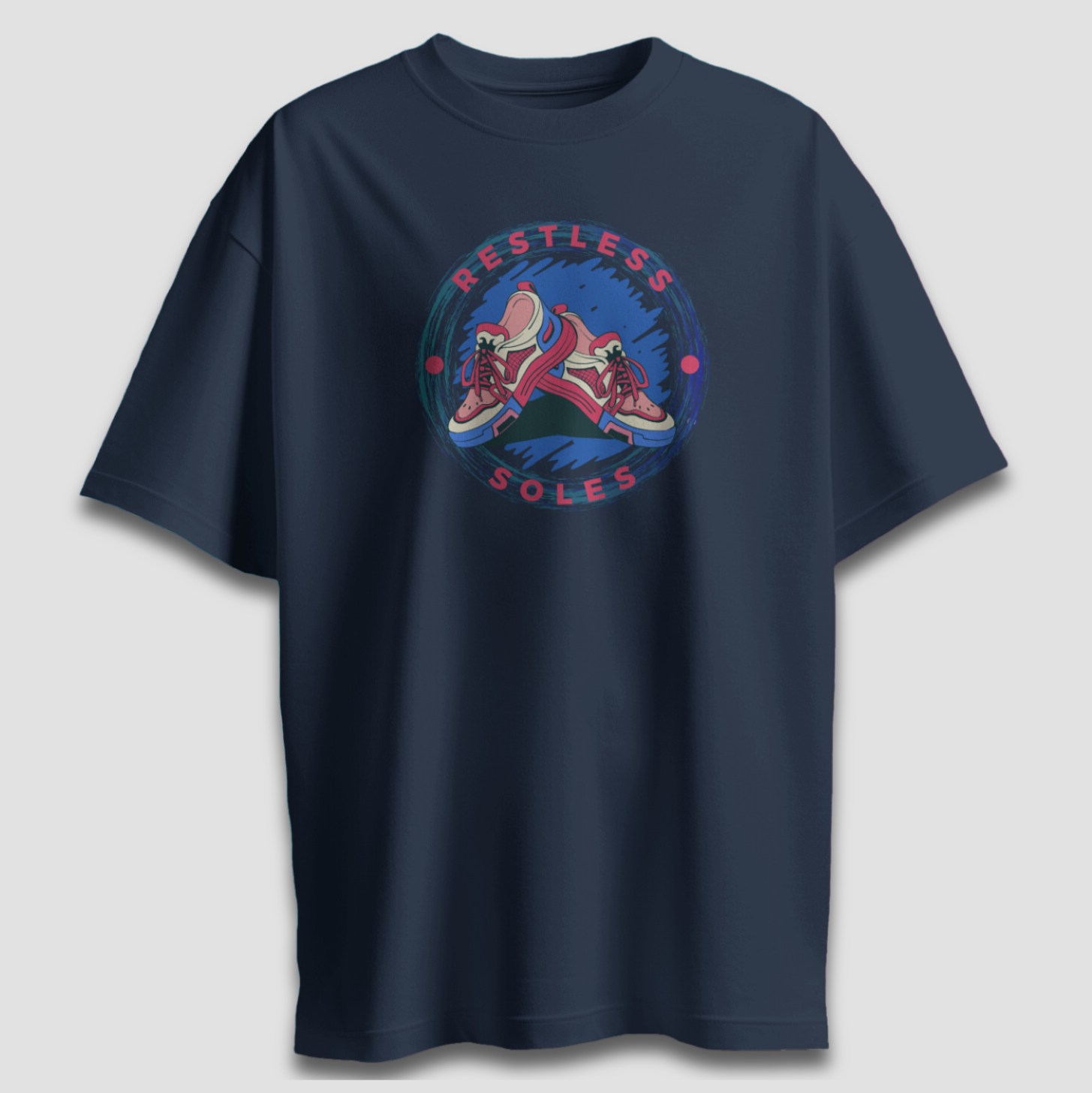 Restless Soles - Chapter26 premium oversized graphic t-shirt detail