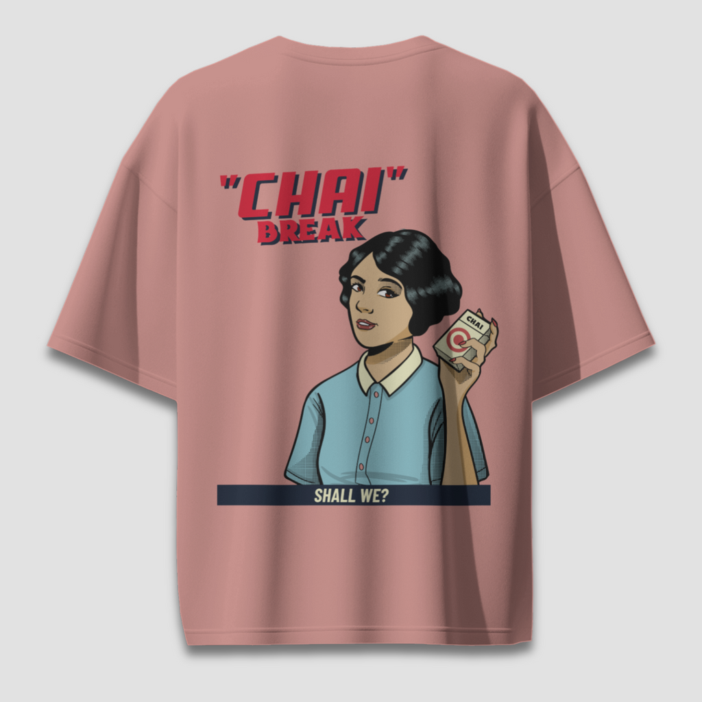 Chai Break - Chapter26 premium oversized graphic t-shirt detail