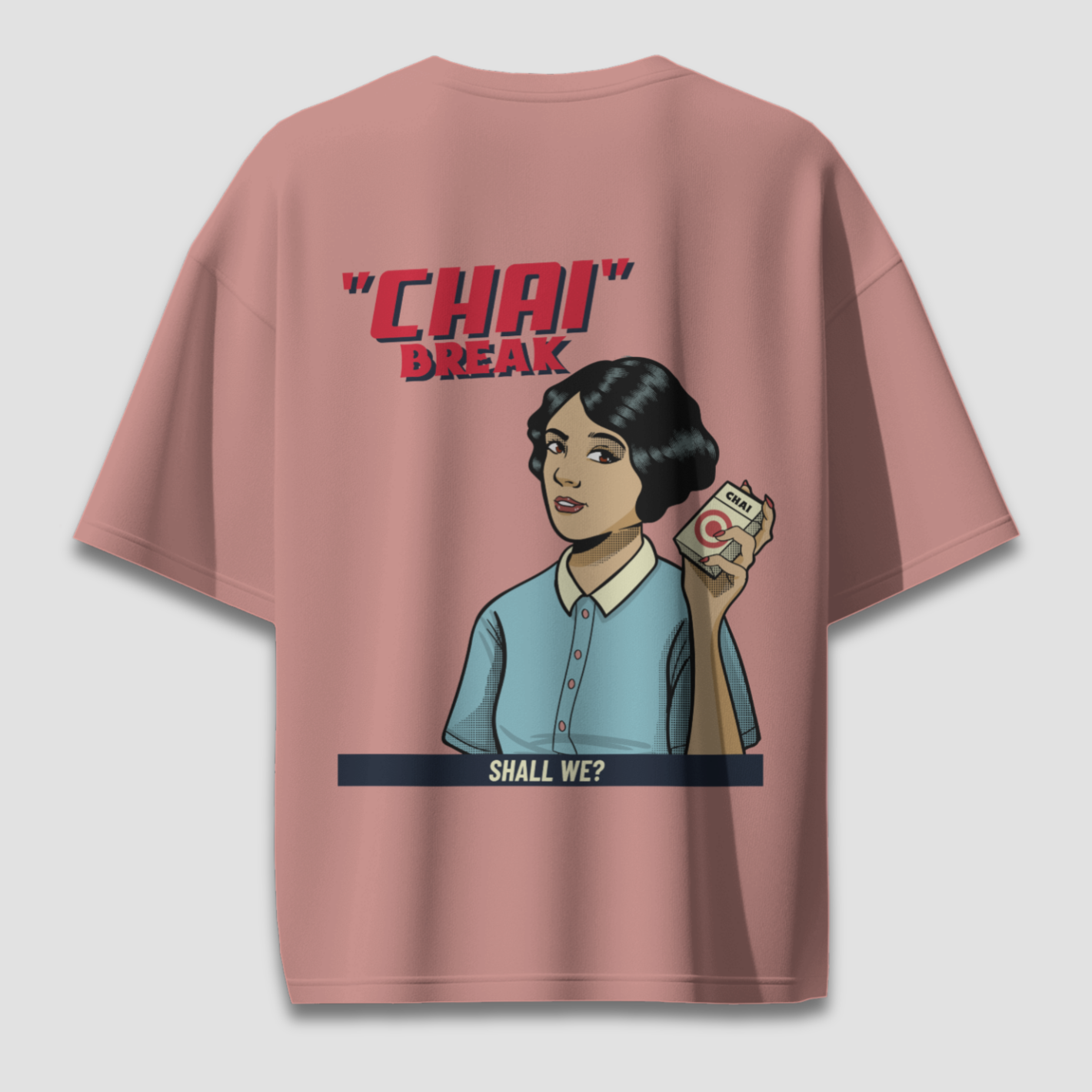 Chai Break - Chapter26 premium oversized graphic t-shirt detail