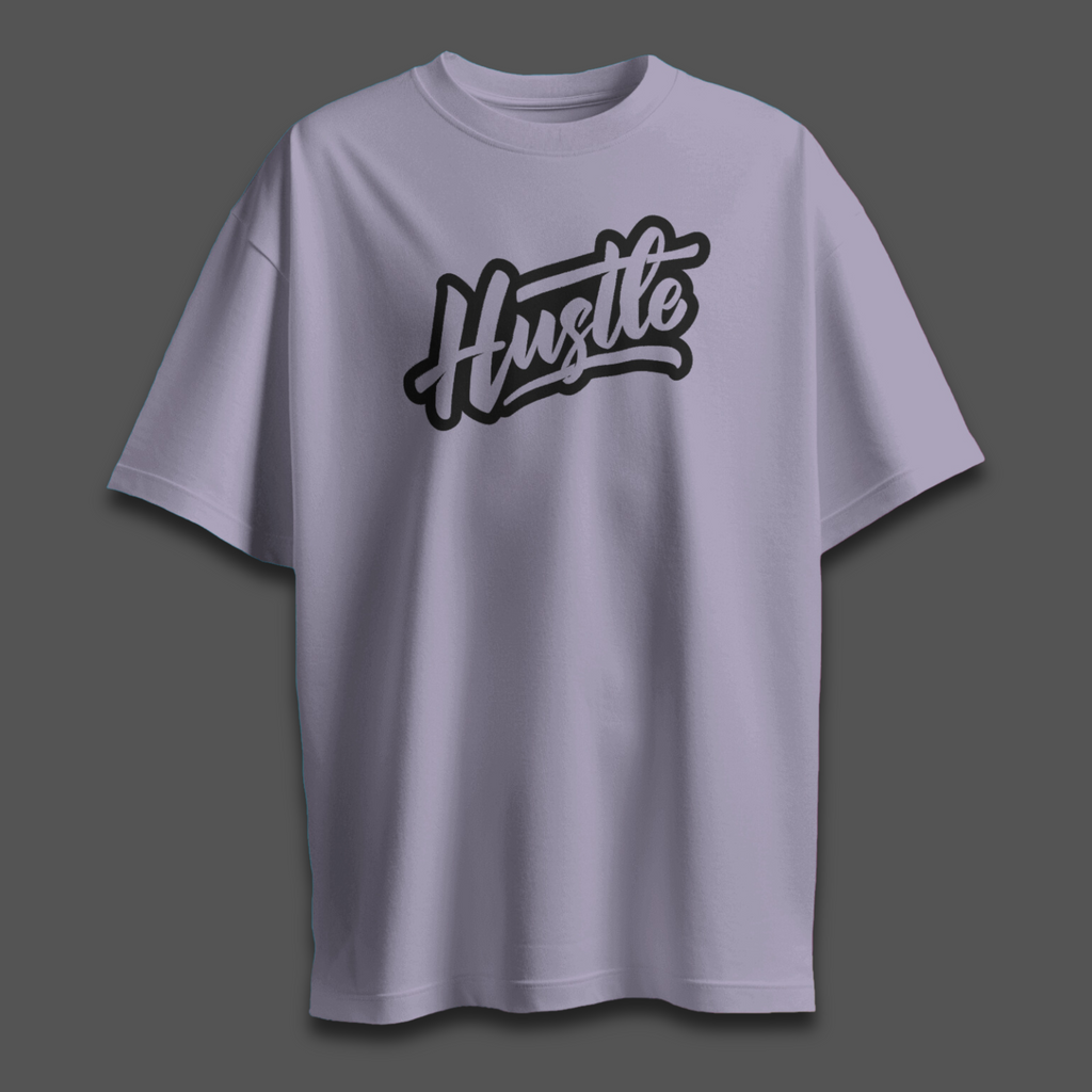 Hustle Light - Chapter26 premium oversized graphic t-shirt detail