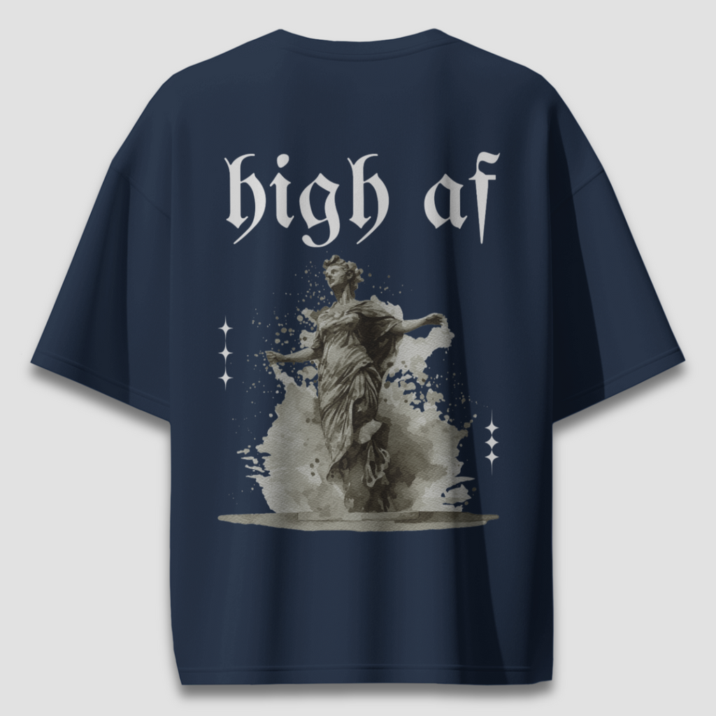 High AF Dark - Chapter26 premium oversized graphic t-shirt back print