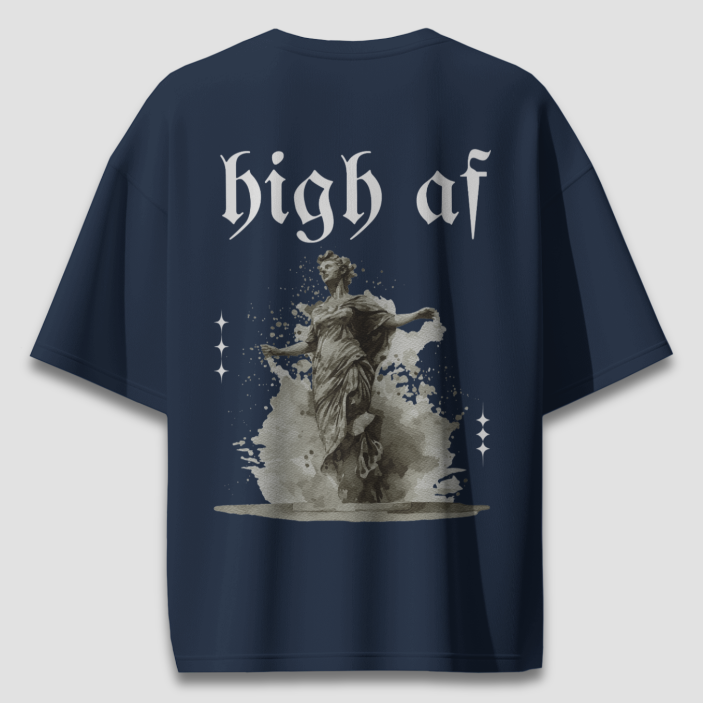 High AF Dark - Chapter26 premium oversized graphic t-shirt back print