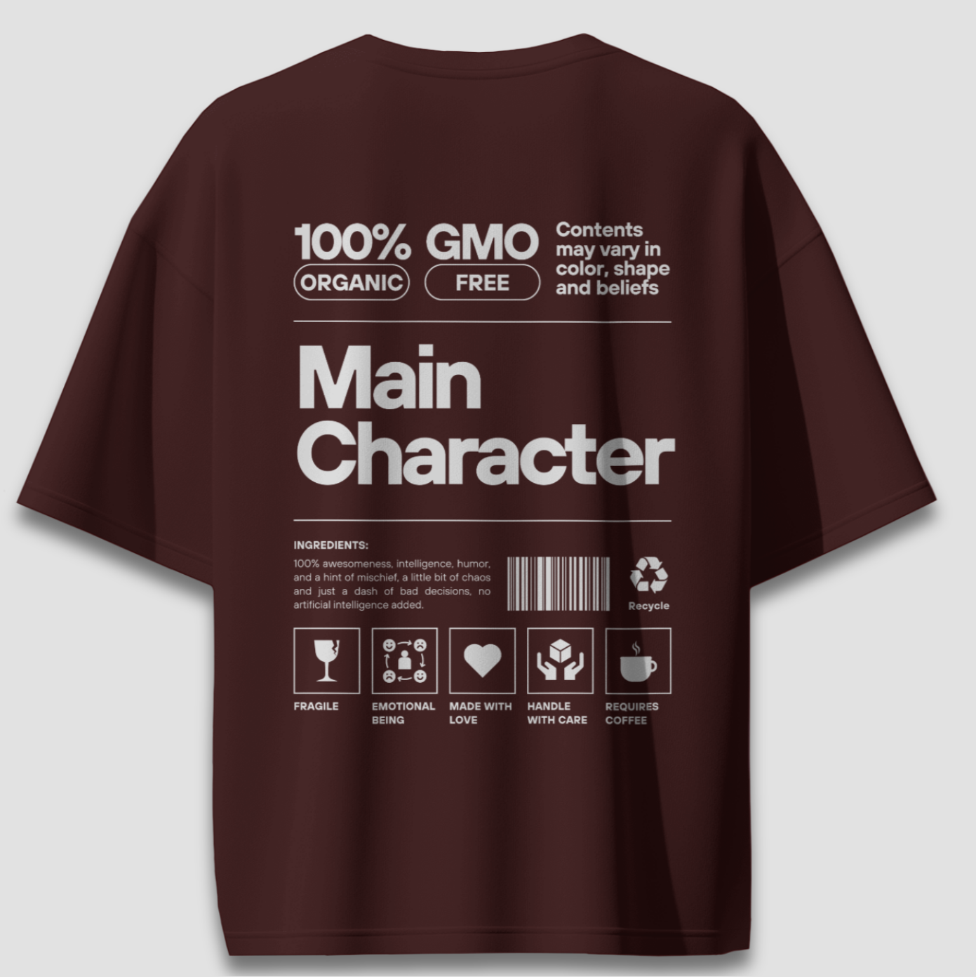 Main Character - Chapter26 premium oversized graphic t-shirt back print