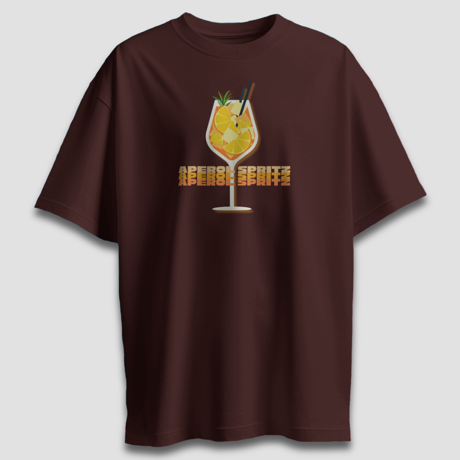 Aperol Spritz - Chapter26 premium oversized graphic t-shirt detail