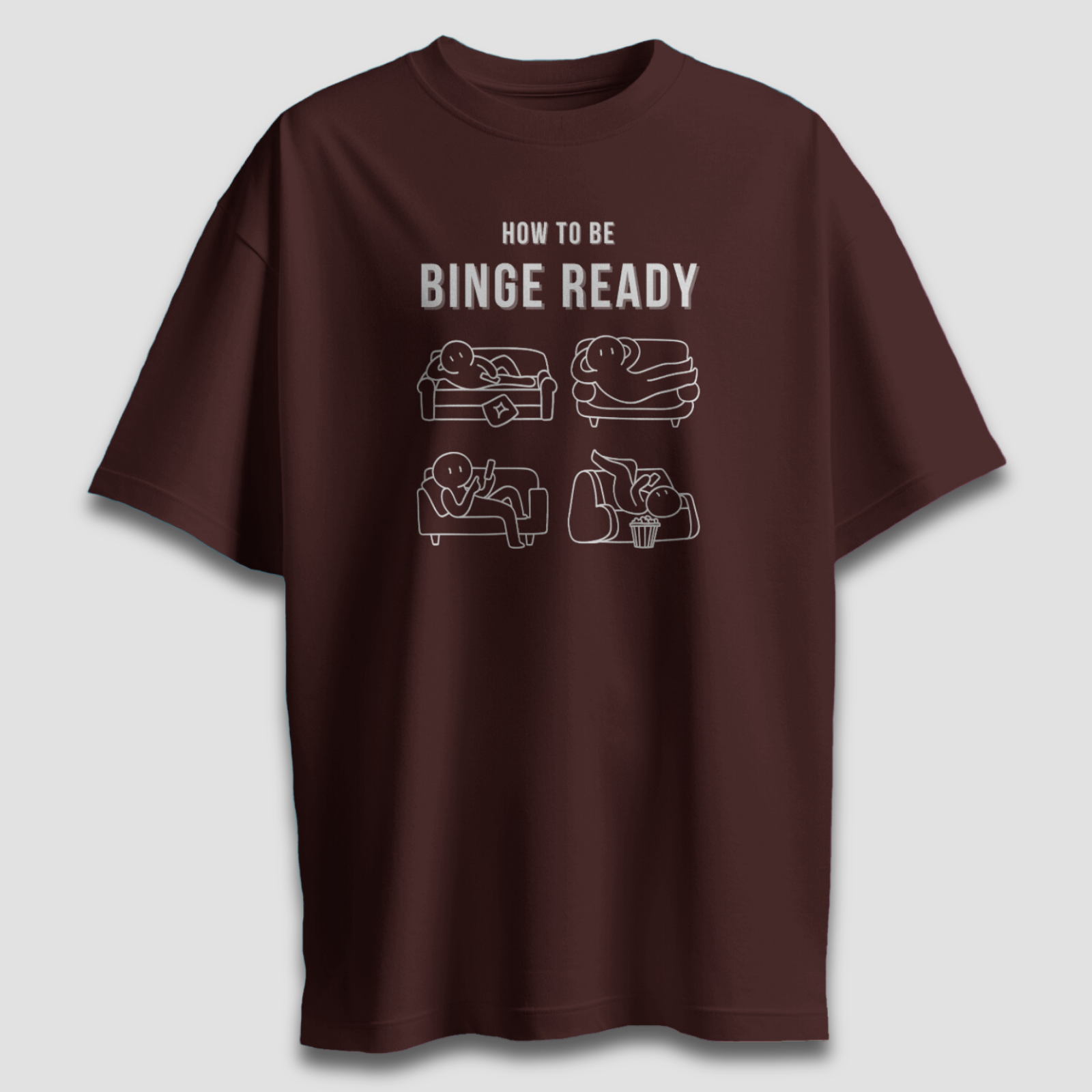 Binge Ready - Chapter26 premium oversized graphic t-shirt detail