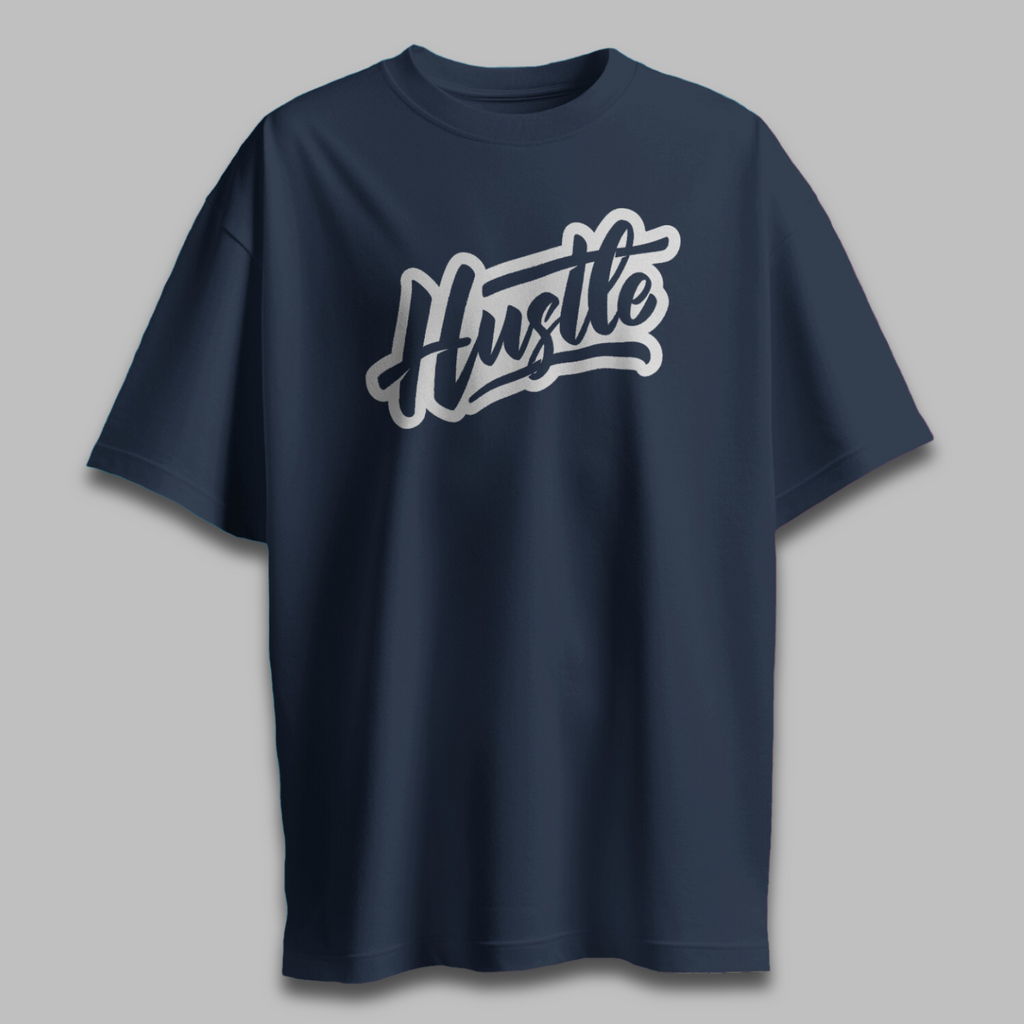 Hustle Dark - Chapter26 premium oversized graphic t-shirt detail