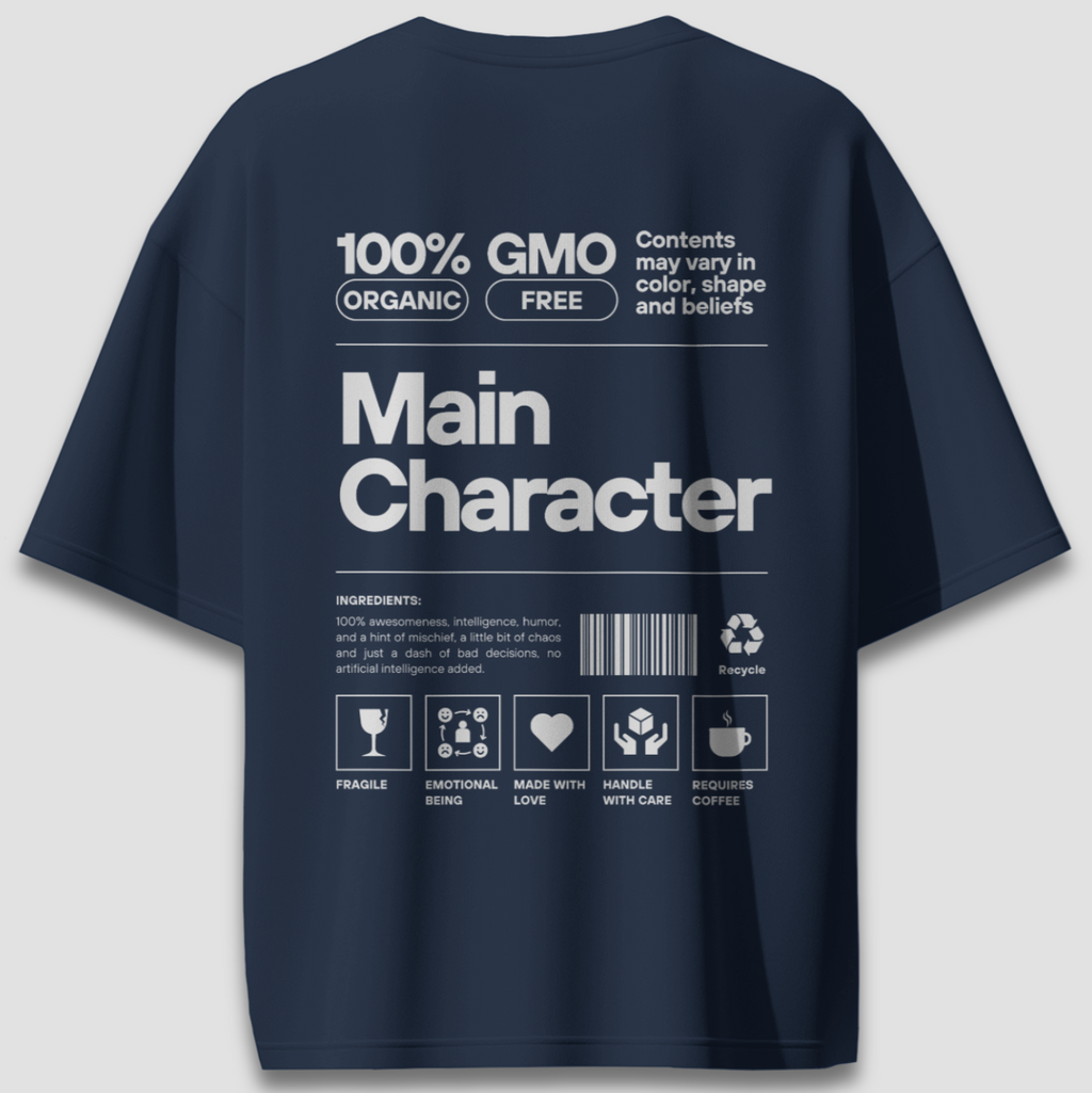 Main Character - Chapter26 premium oversized graphic t-shirt back print