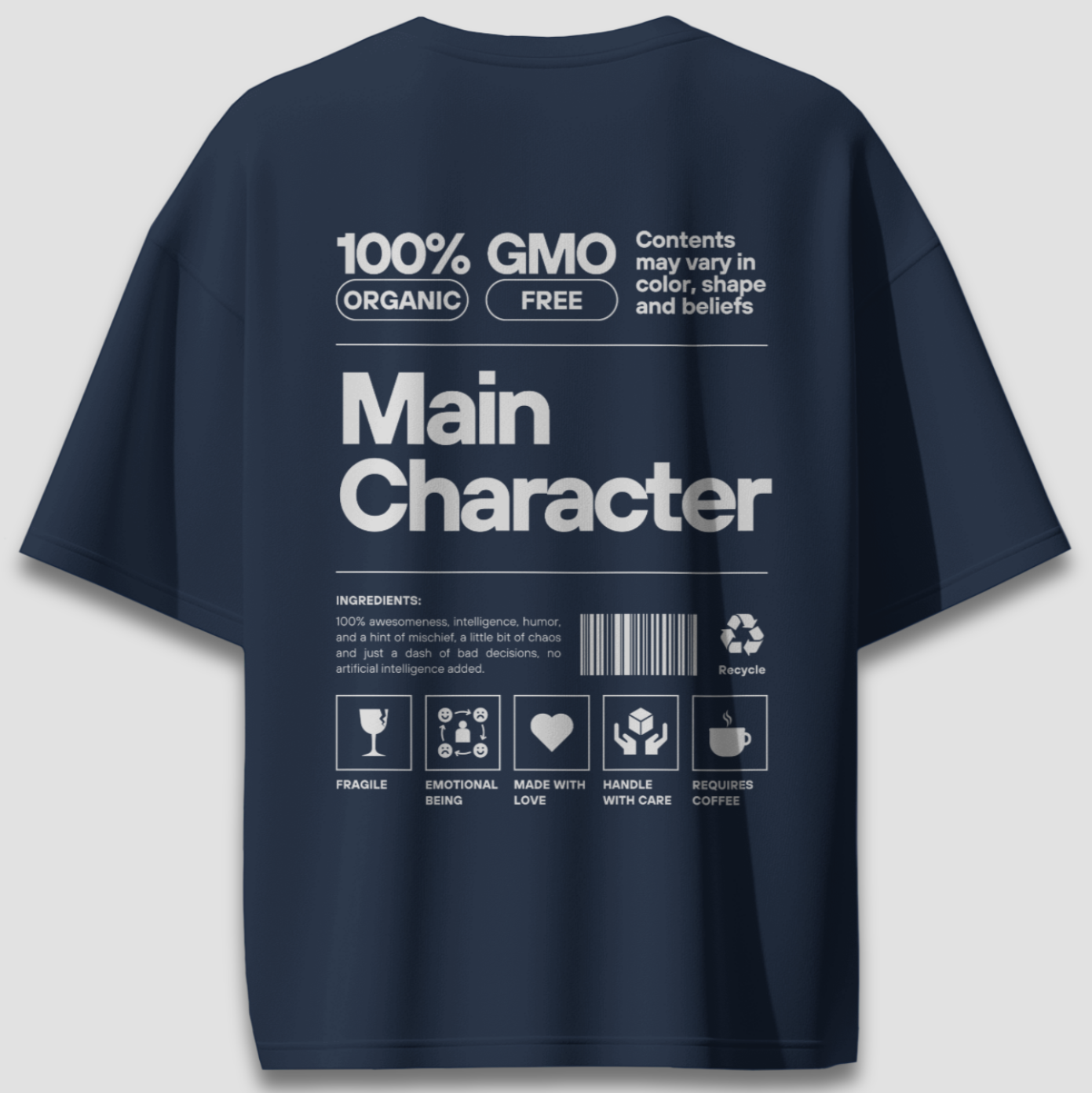 Main Character - Chapter26 premium oversized graphic t-shirt back print