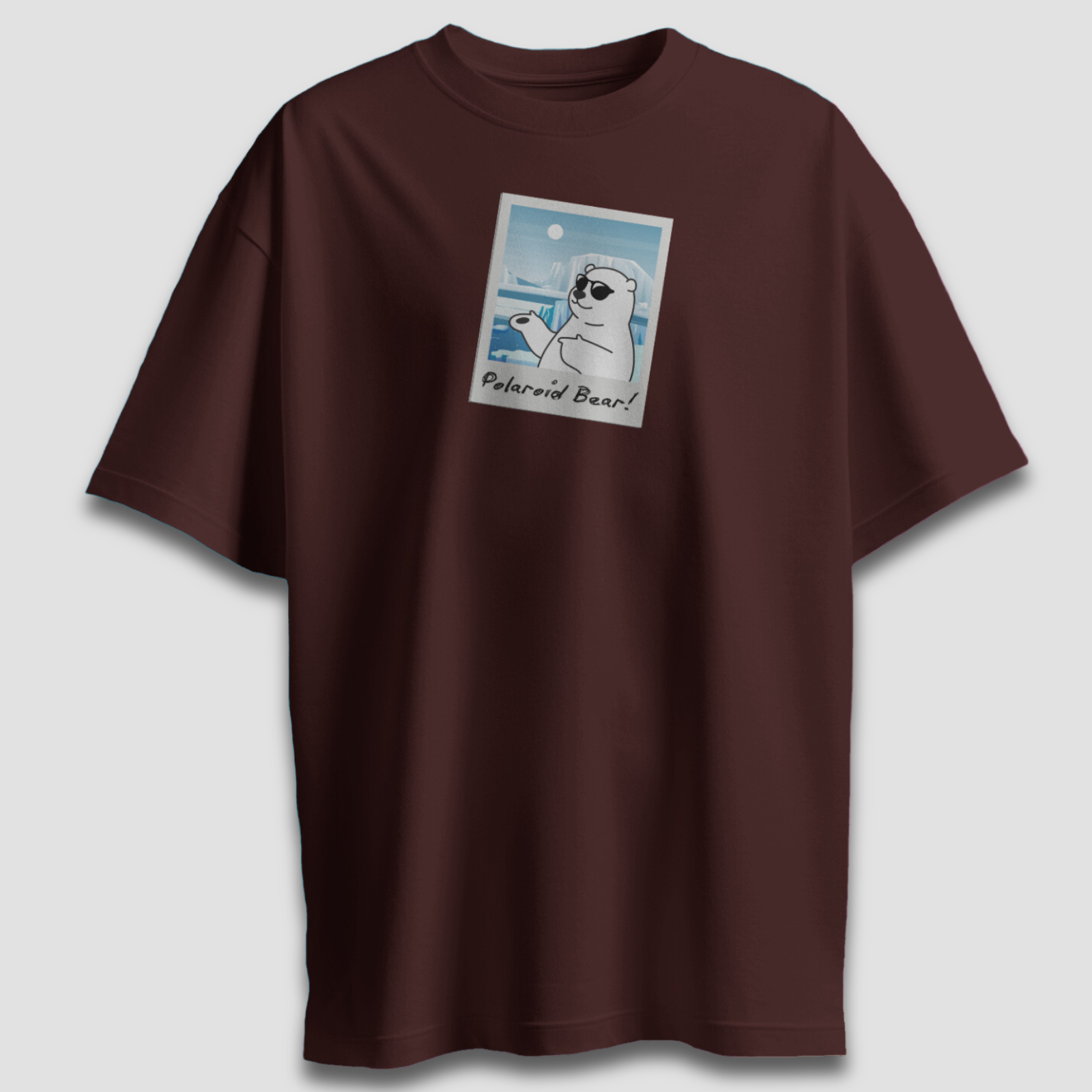 Polaroid Bear - Chapter26 premium oversized graphic t-shirt detail