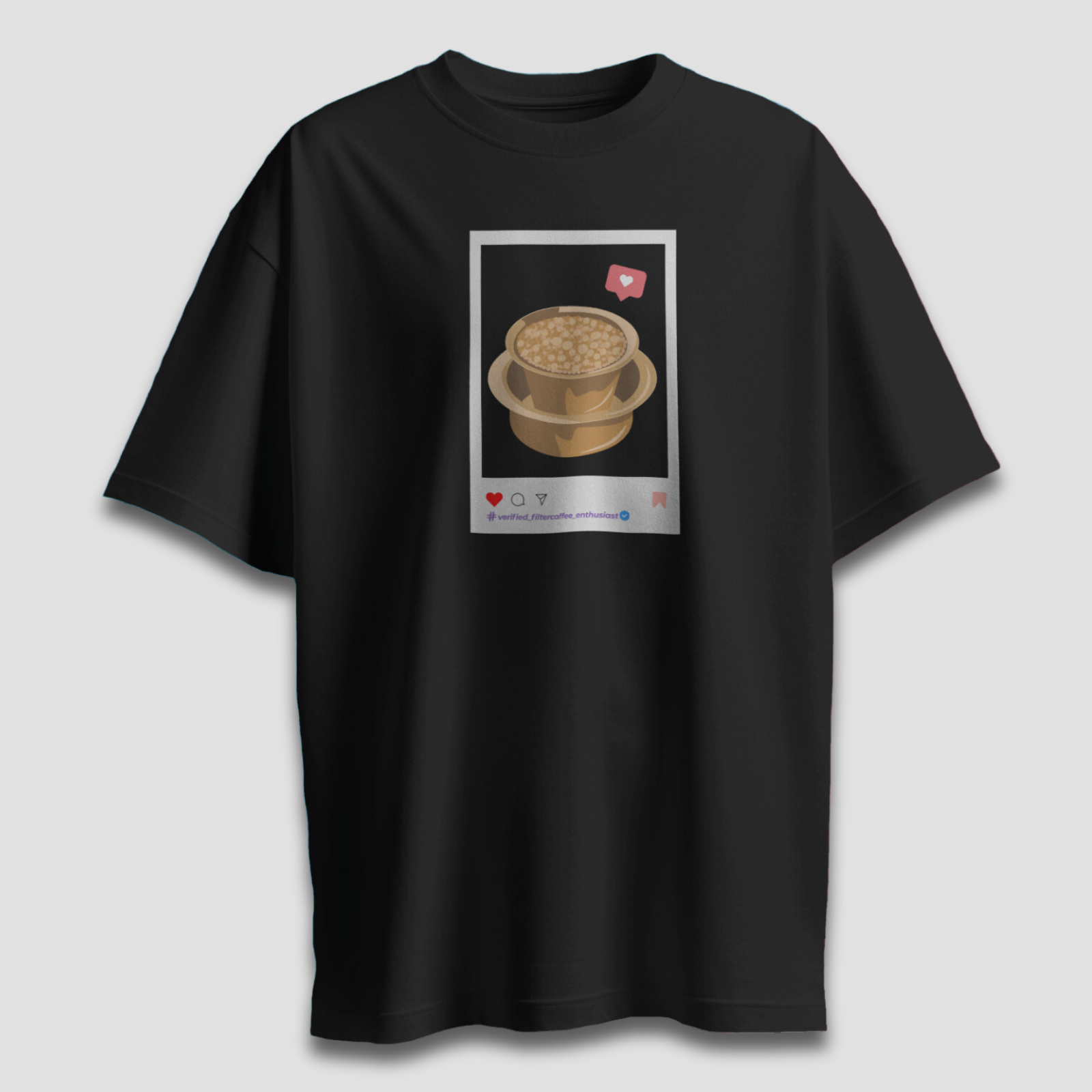 Filter Coffee Enthusiast - Chapter26 premium oversized graphic t-shirt detail