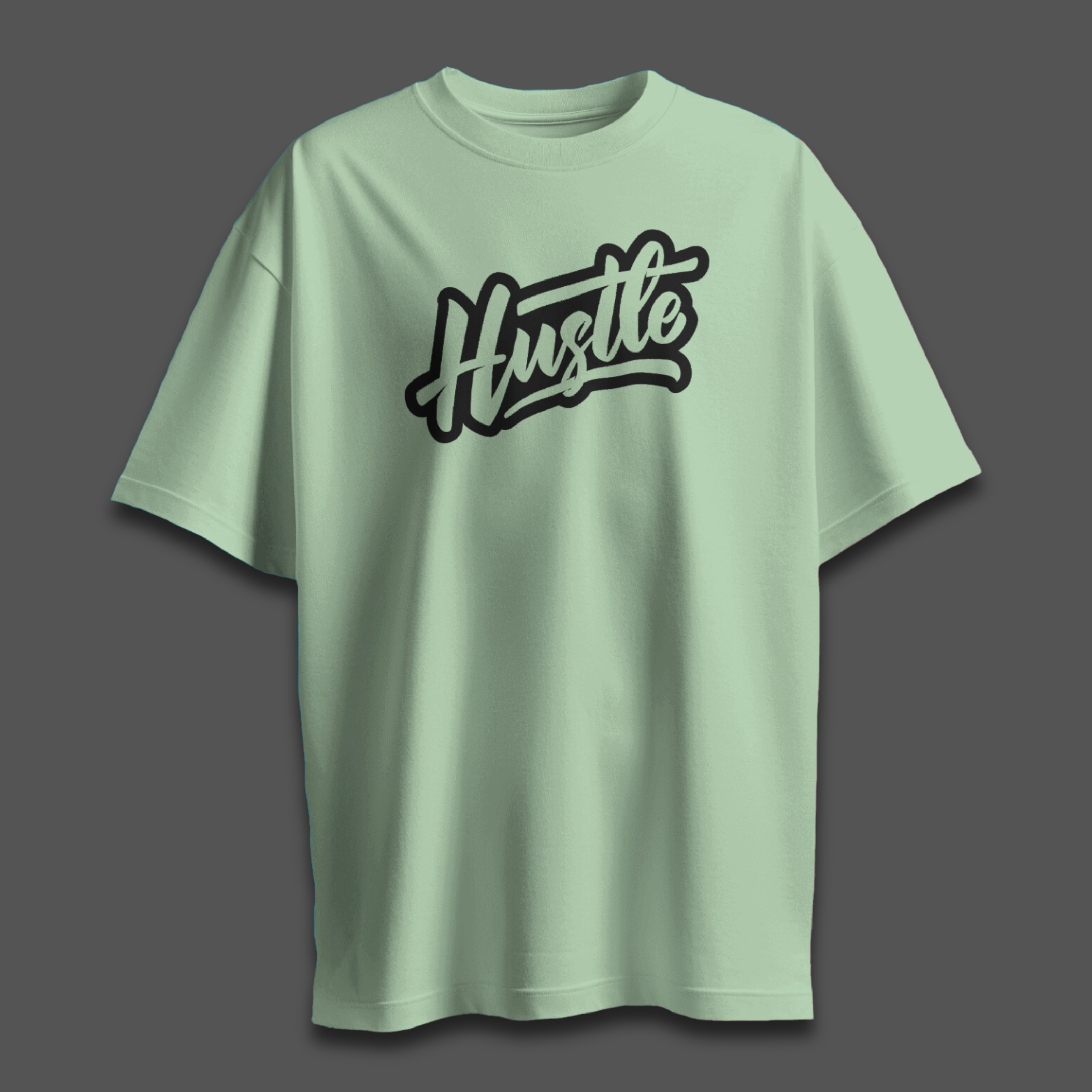 Hustle Light - Chapter26 premium oversized graphic t-shirt detail