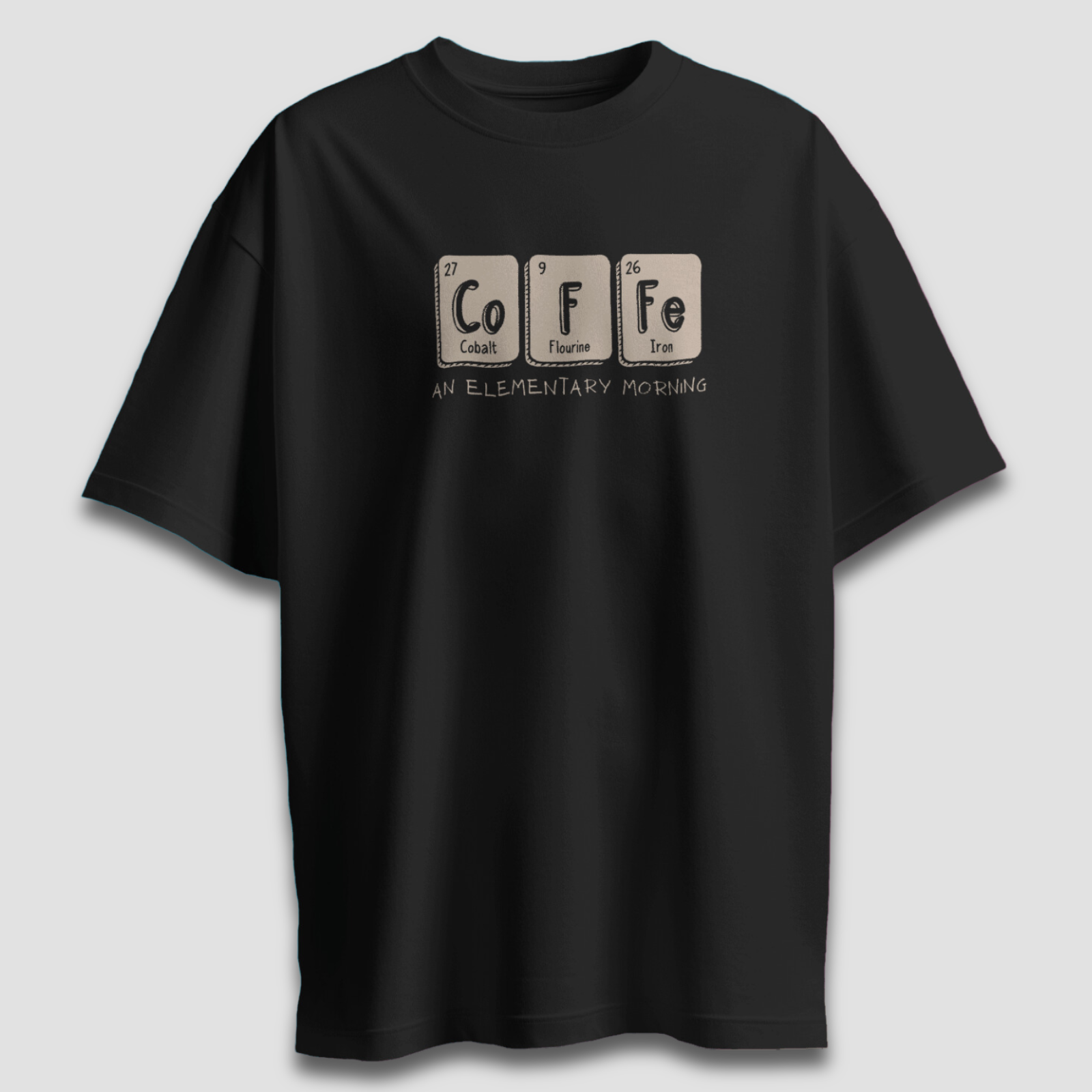Elementary Coffee - Chapter26 premium oversized graphic t-shirt detail