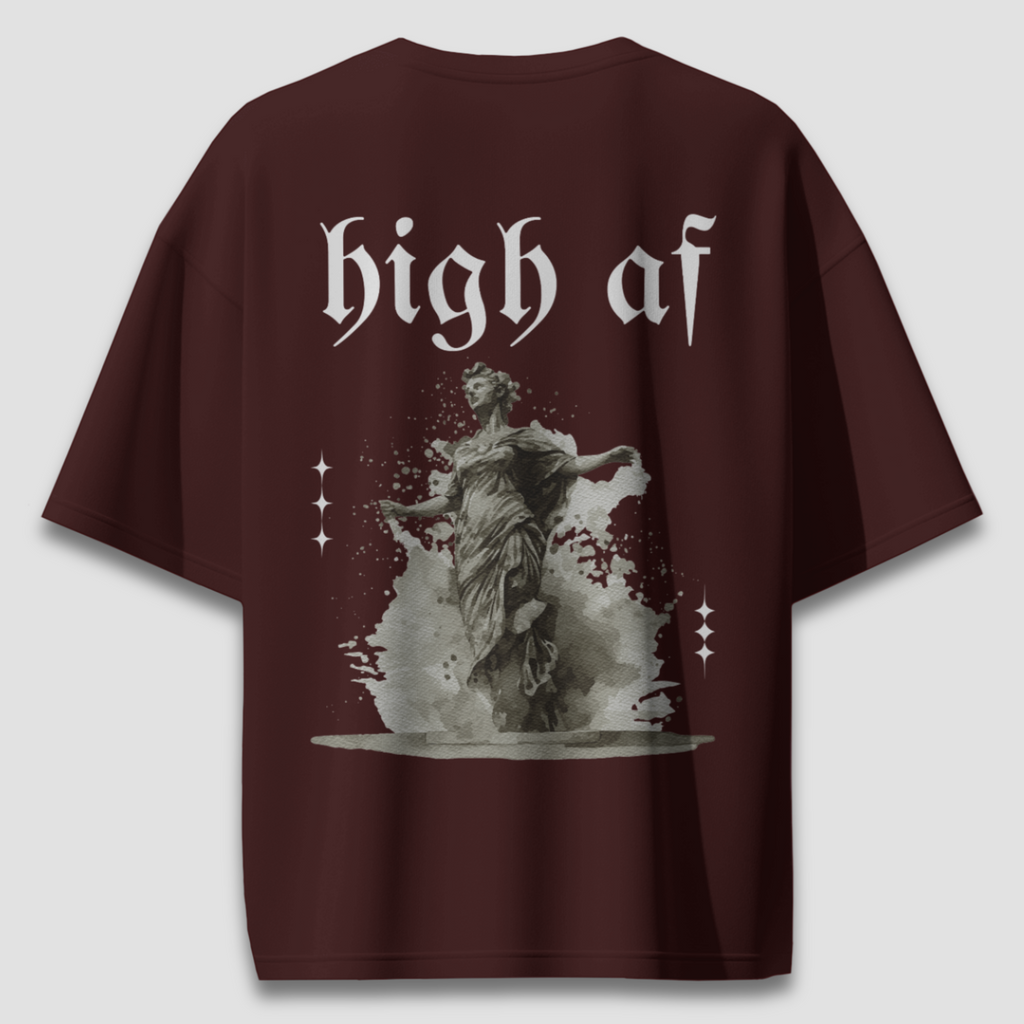 High AF Dark - Chapter26 premium oversized graphic t-shirt back print