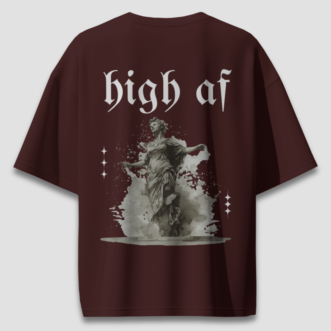 High AF Dark - Chapter26 premium oversized graphic t-shirt back print