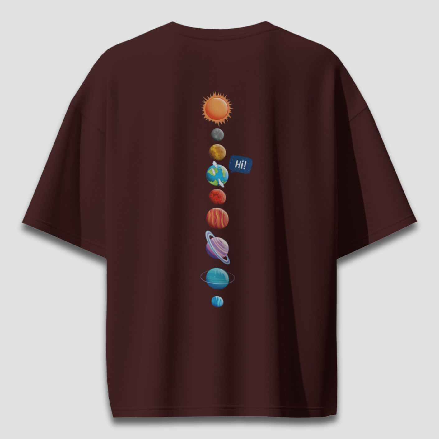 Universal Welcome - Maroon - Chapter26 premium oversized graphic t-shirt