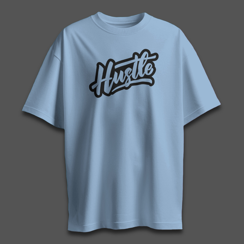 Hustle Light - Chapter26 premium oversized graphic t-shirt detail