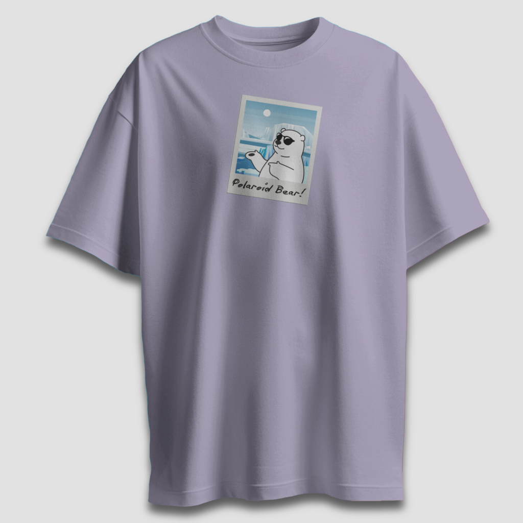 Polaroid Bear - Chapter26 premium oversized graphic t-shirt detail