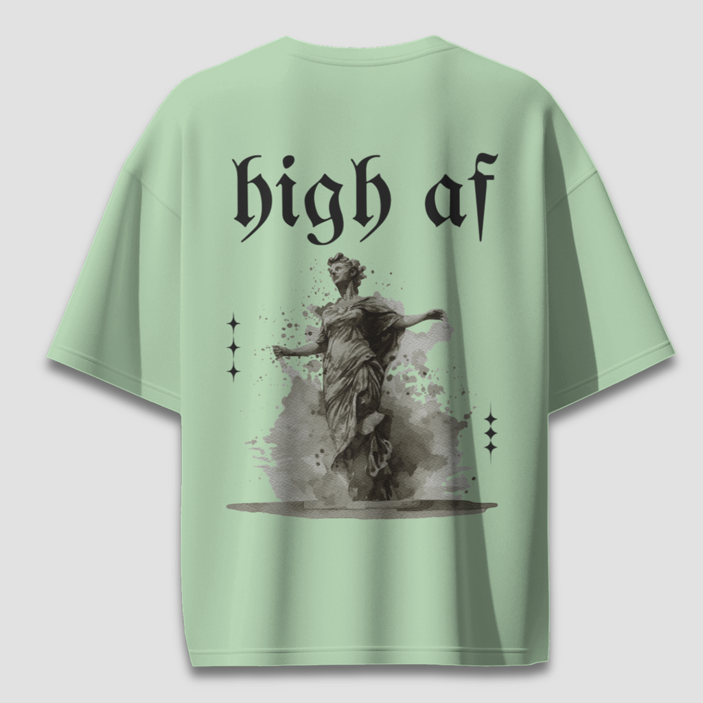 High AF Light - Chapter26 premium oversized graphic t-shirt detail