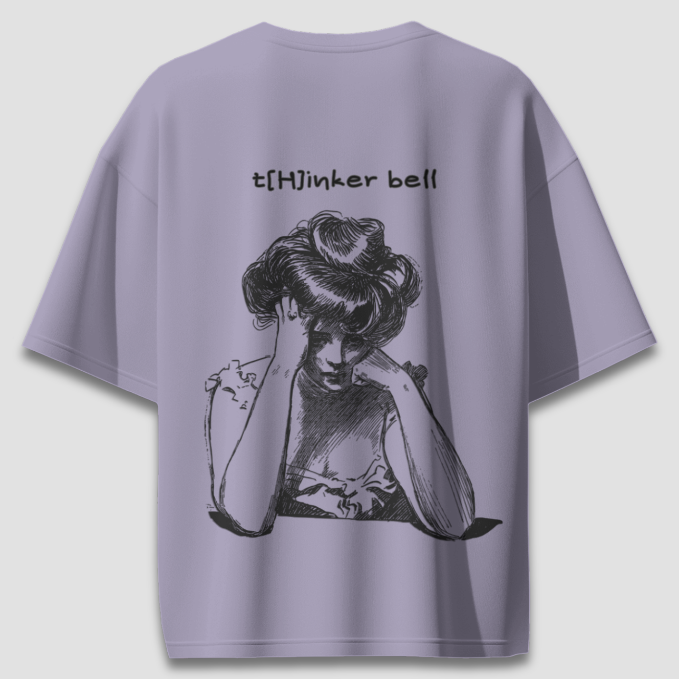 Thinker Bell - Lavender - Chapter26 premium oversized graphic t-shirt