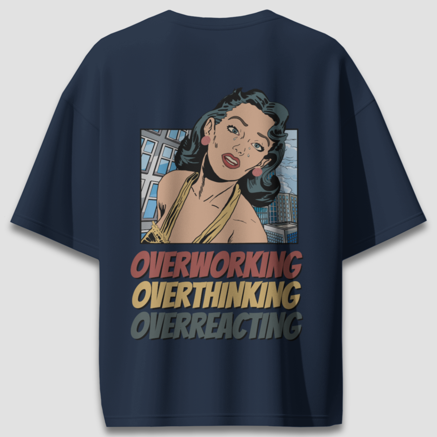 Overworking - Chapter26 premium oversized graphic t-shirt detail