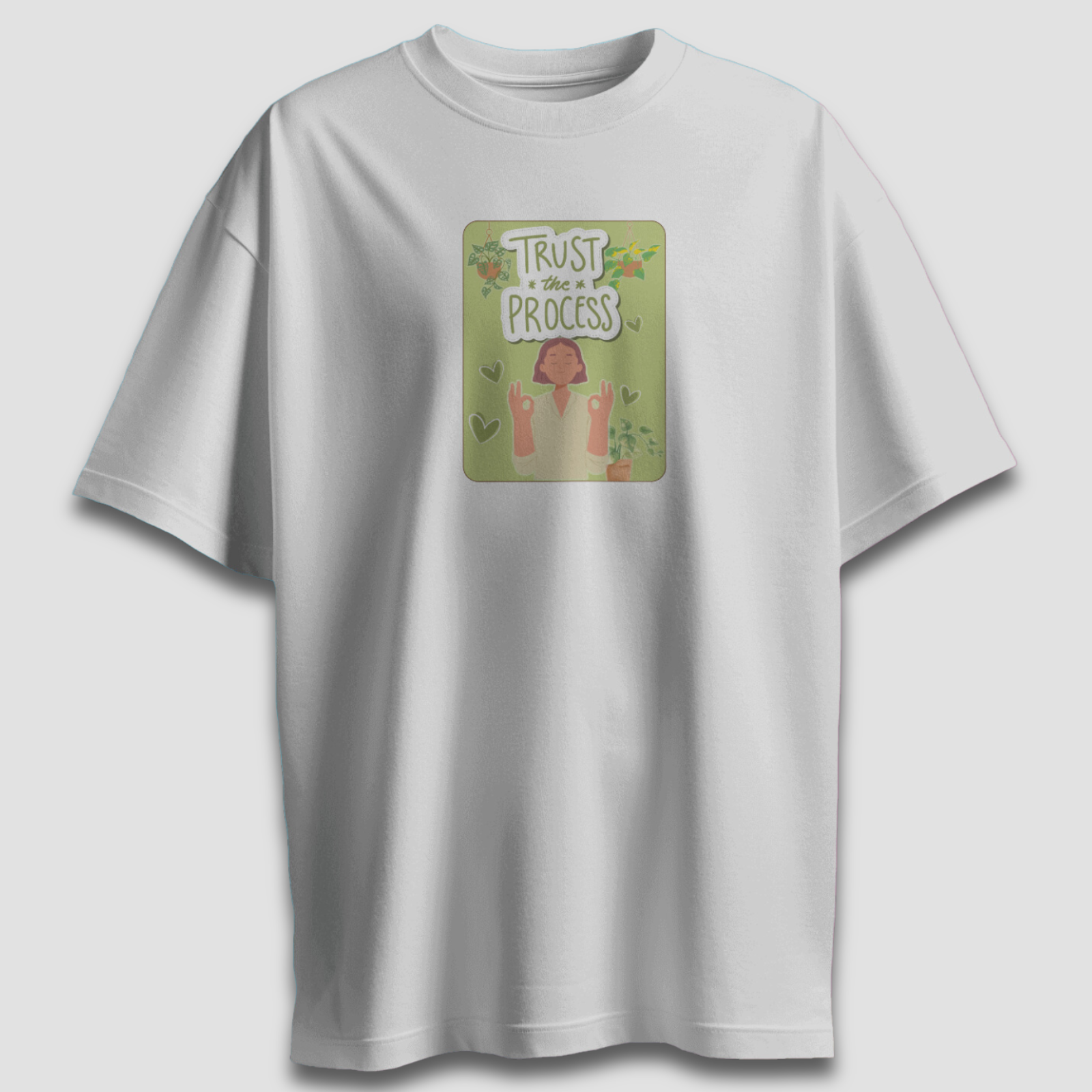 Trust The Process - Chapter26 premium oversized graphic t-shirt detail