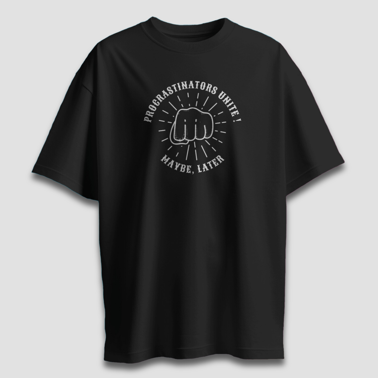 Procrastinators Unite - Chapter26 premium oversized graphic t-shirt detail
