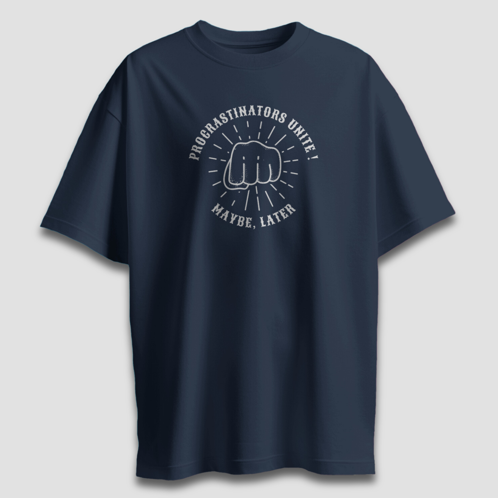 Procrastinators Unite - Chapter26 premium oversized graphic t-shirt detail