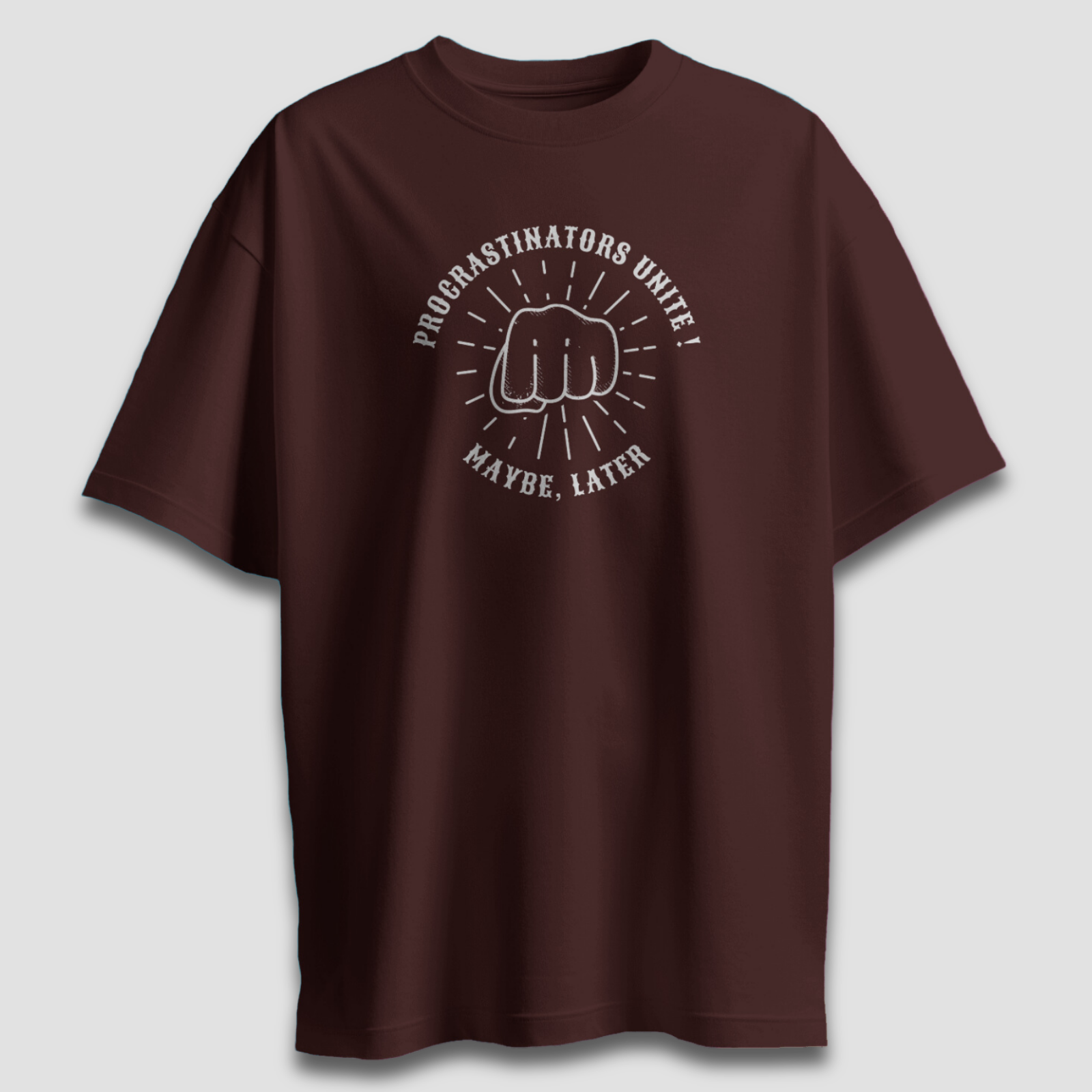 Procrastinators Unite - Chapter26 premium oversized graphic t-shirt detail