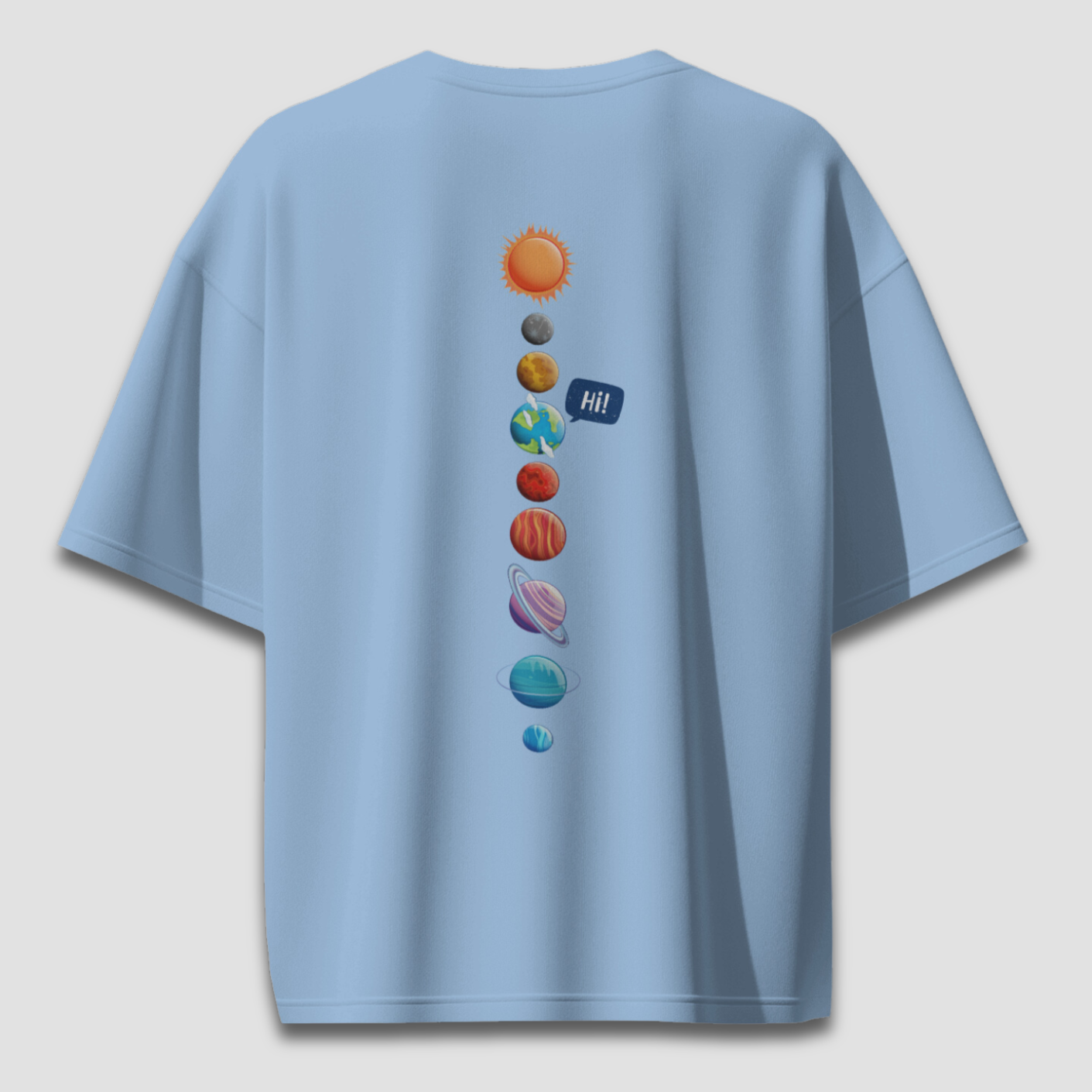 Universal Welcome - Baby Blue - Chapter26 premium oversized graphic t-shirt