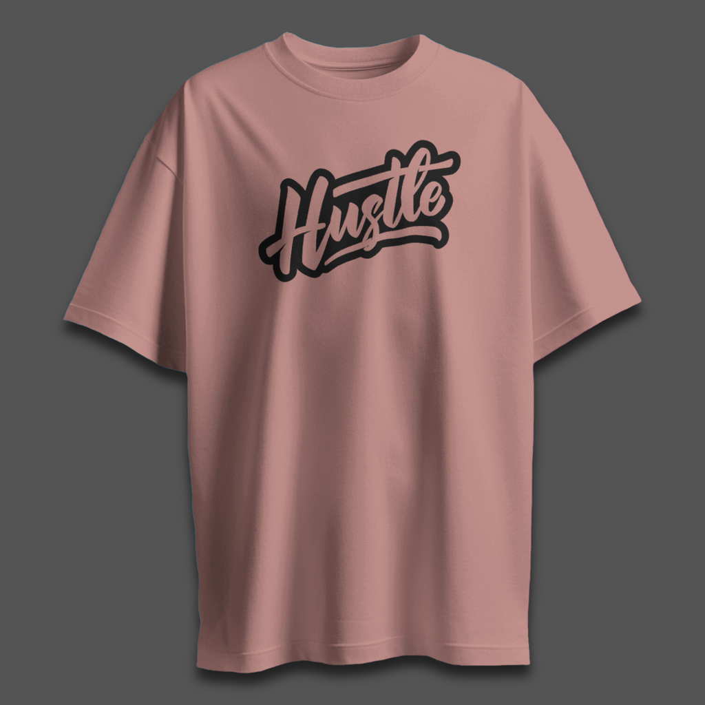 Hustle Light - Chapter26 premium oversized graphic t-shirt detail