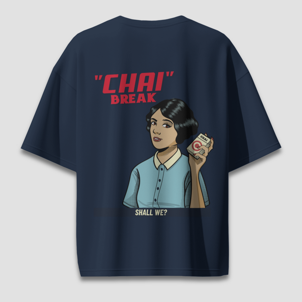 Chai Break - Chapter26 premium oversized graphic t-shirt detail