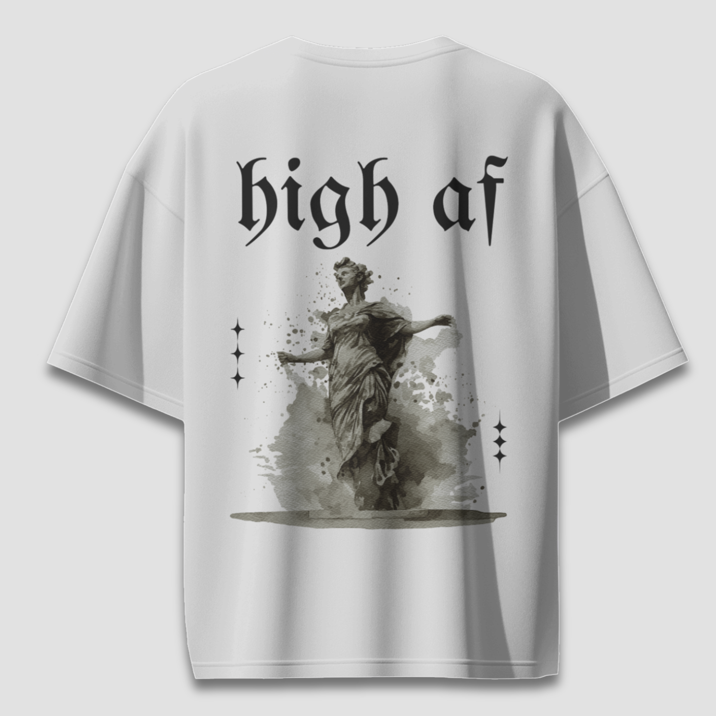 High AF Light - Chapter26 premium oversized graphic t-shirt detail